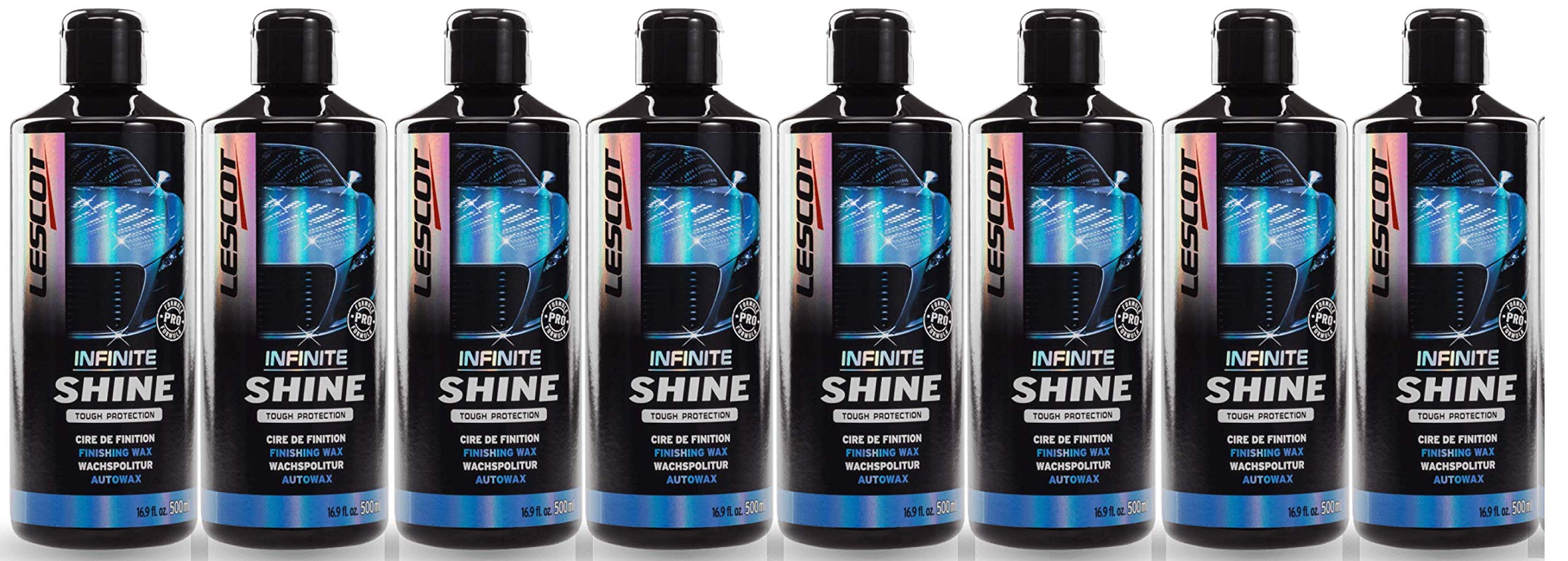 Lescot by Motul Infinite Shine - Cera líquida para acabado, 8 botellas de 500 ml