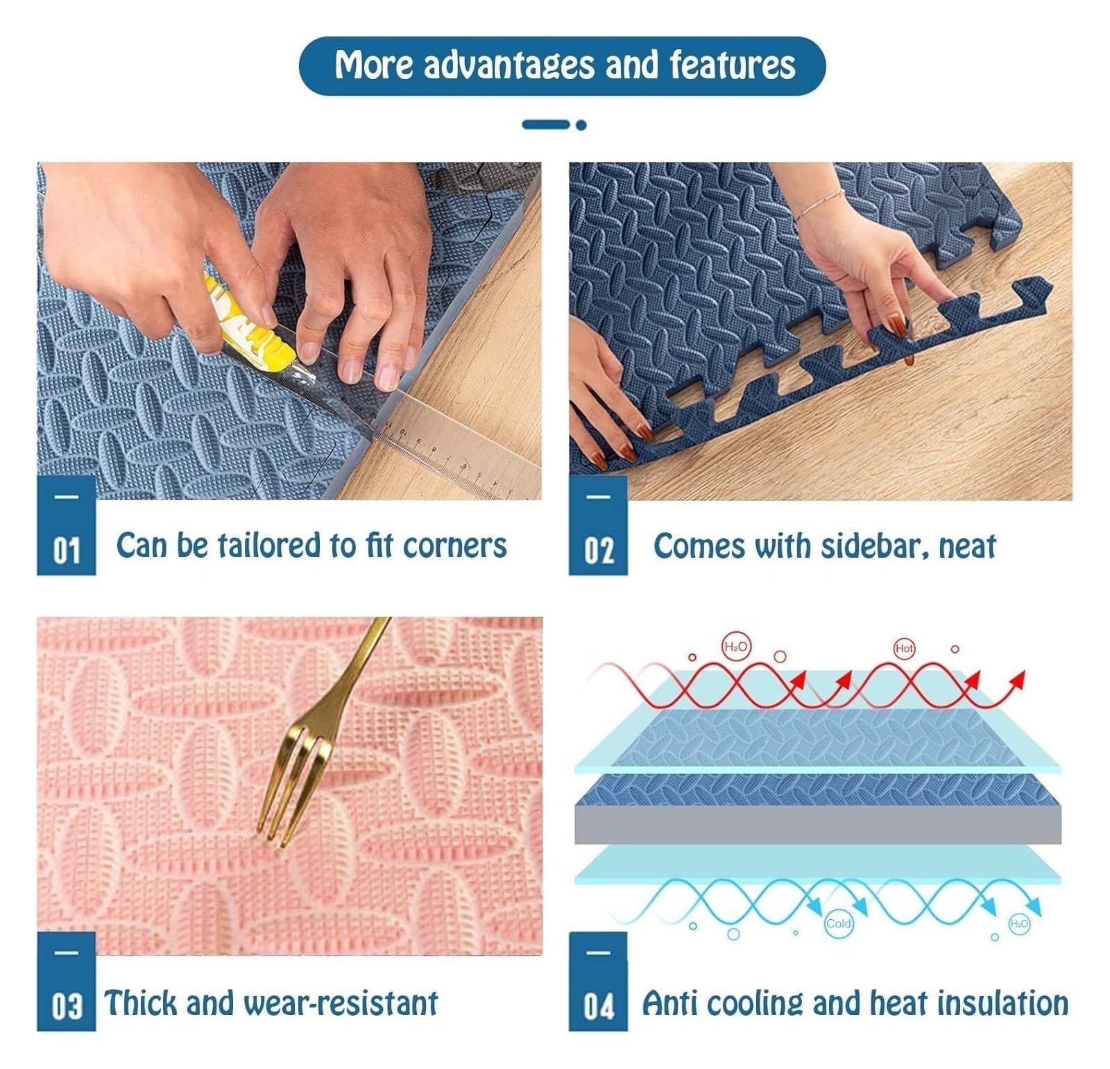 Soft Foam Sensory Tiles - Interlocking Floor Tiles