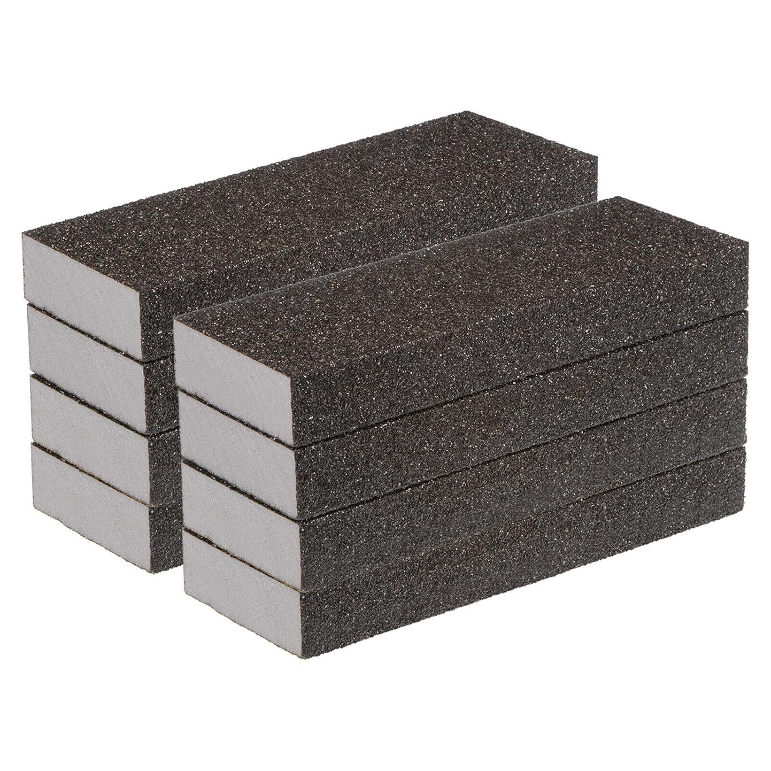 Tool Parts and Accessories 8pcs Sanding Sponge Blocks 80-100 Grits Hand Block 200x70x25mm Brown&Gray (#CN-140824-01057)