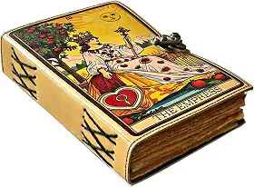 Diário de couro feito à mão The Empress – Livro de feitiços em branco das sombras, grimório vintage, diário de lixo, caderno de desenho e caderno de couro – 200 páginas na borda do baralho – presentes