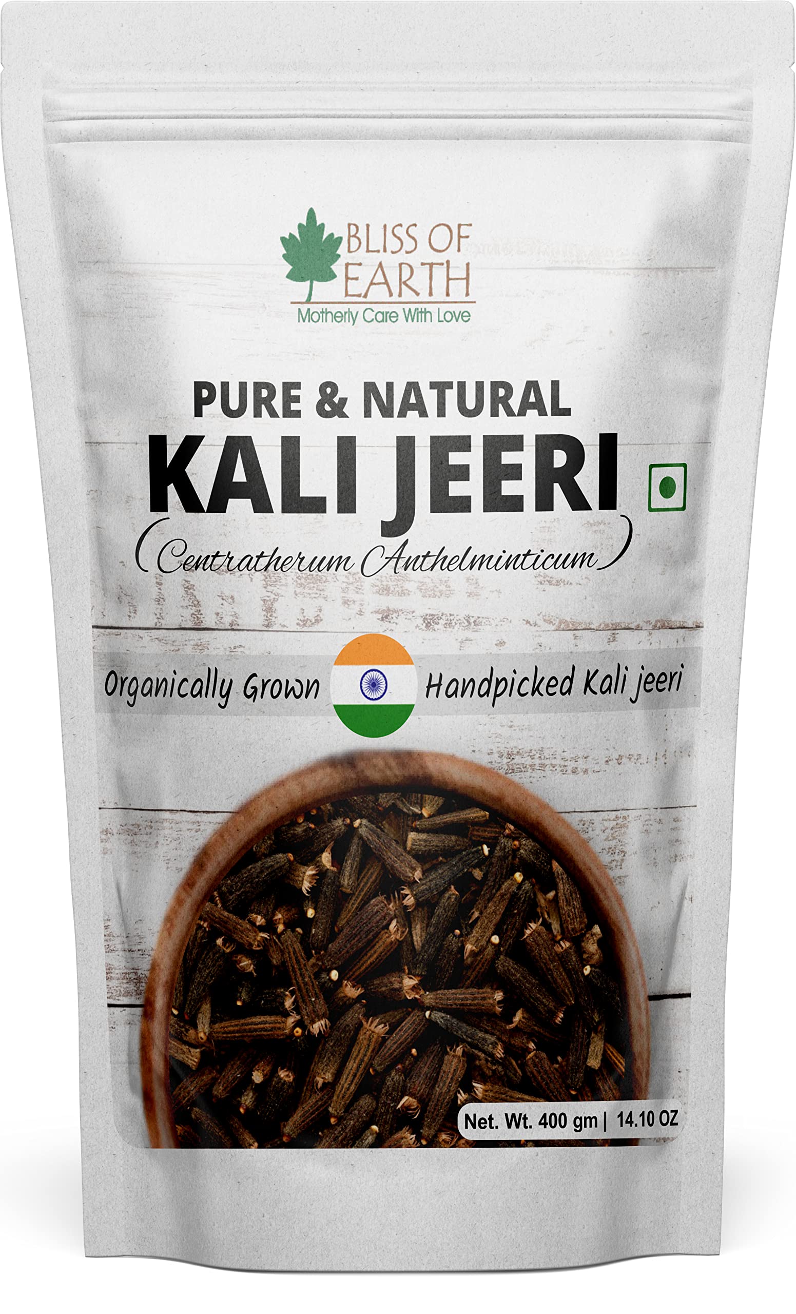 Bliss of Earth 400gm Kali Jeeri, Bitter Cumin, Kadwa Jeera, Black Cumin Fresh & Organic Good for Health