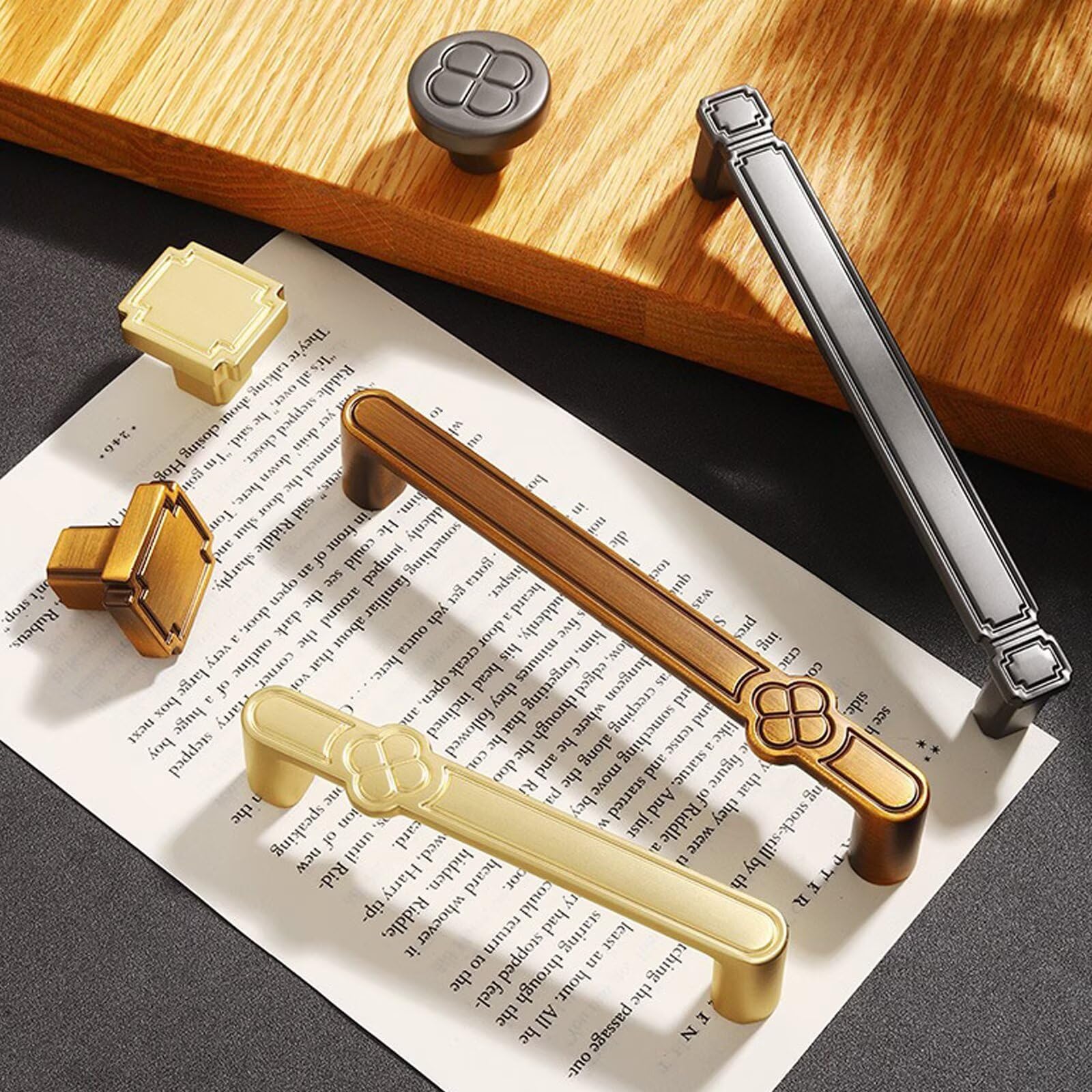 Confezione da 10 maniglie per armadietti, con foro centrale da 13 cm, in lega di zinco, per armadietti da cucina, armadi, cassettiere, in metallo massiccio, pomelli per mobili e maniglie
