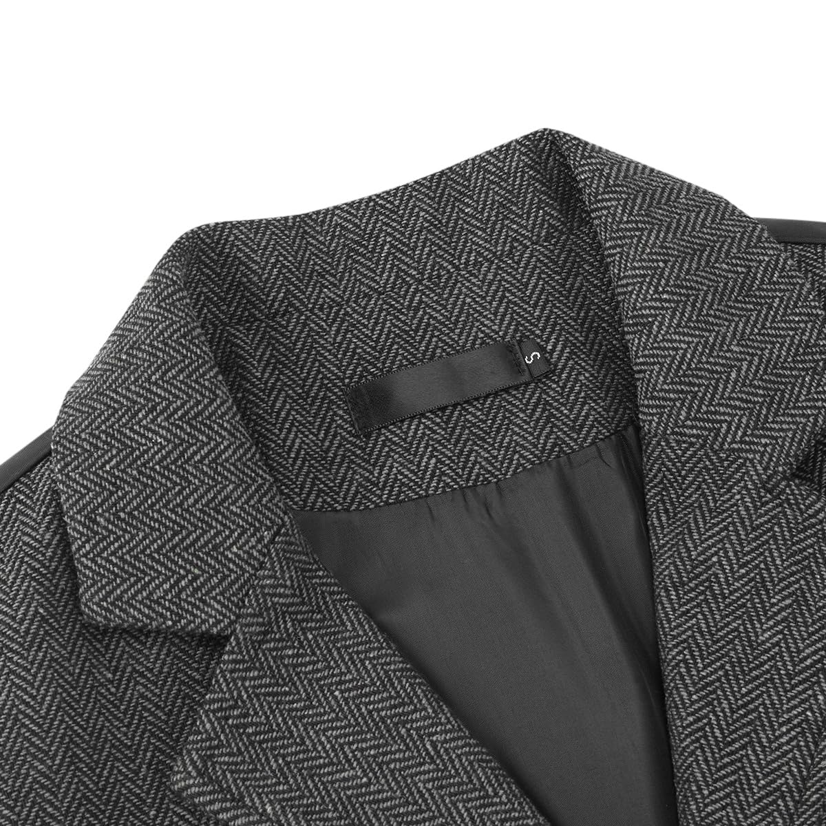 Allthemen Męska formalna kamizelka bez rękawów, tweed, biznesowa, dekolt w serek, klasyczny garnitur, kamizelka z kieszeniami