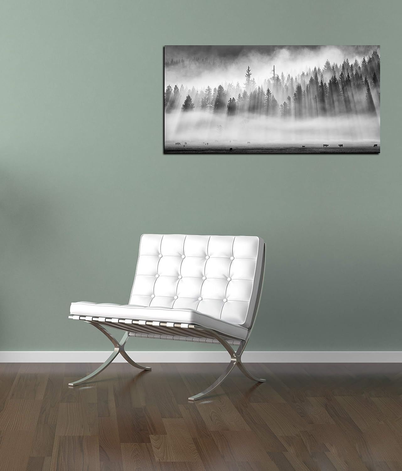 Epic Graffiti 'Roaming In The Mist' by Jesse Estes, Canvas Wall Art, 12" x 24"