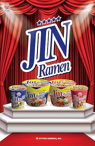Miniatura 5 de OTTOGI JIN RAMEN Picante, Estilo Coreano, Fideos instantáneos, rico sabor picante, tazón de taza instantánea, ramyun de mejor sabor, sabor gourmet
