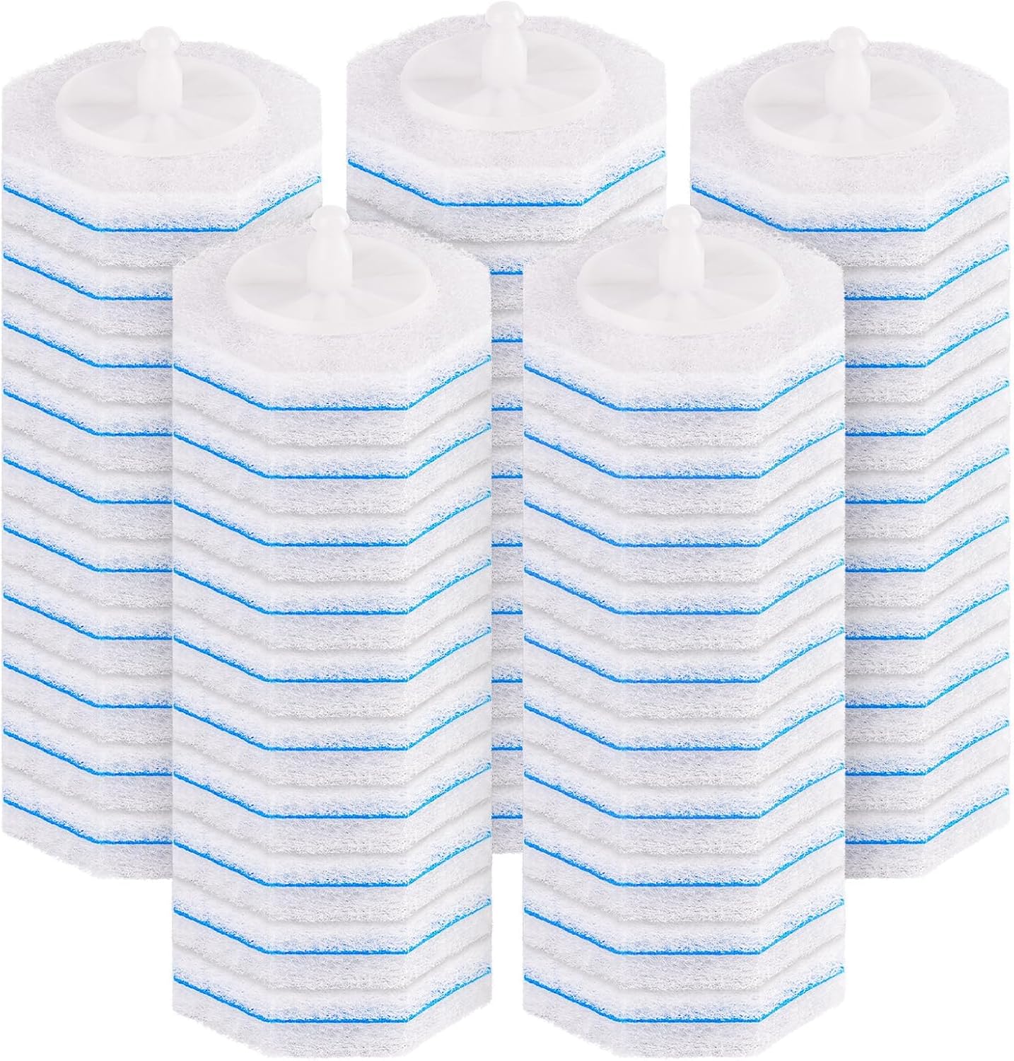 50 Count Toilet Wand Refills for Clorox, Compatible with Most Disposable Toilet Brush for Bathroom Cleaning