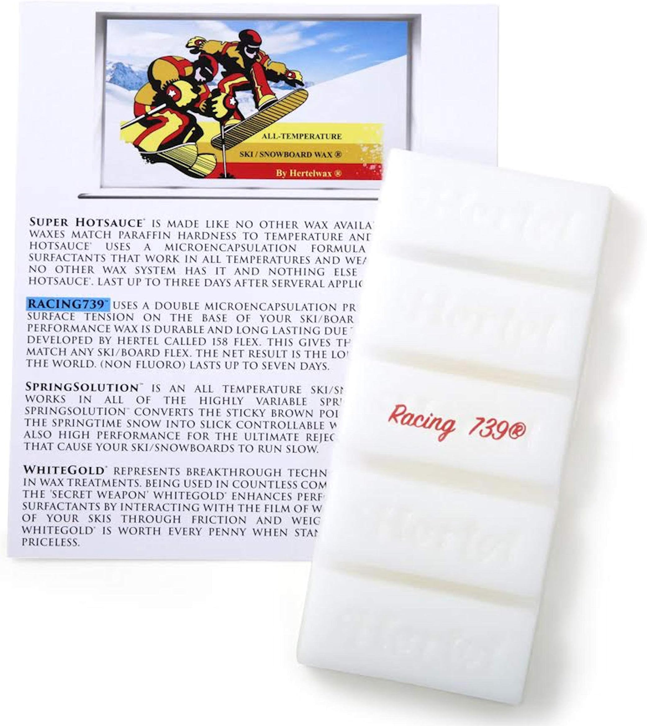 Racing FC 739 Rub On or Iron on, All Temp Ski/Snowboard