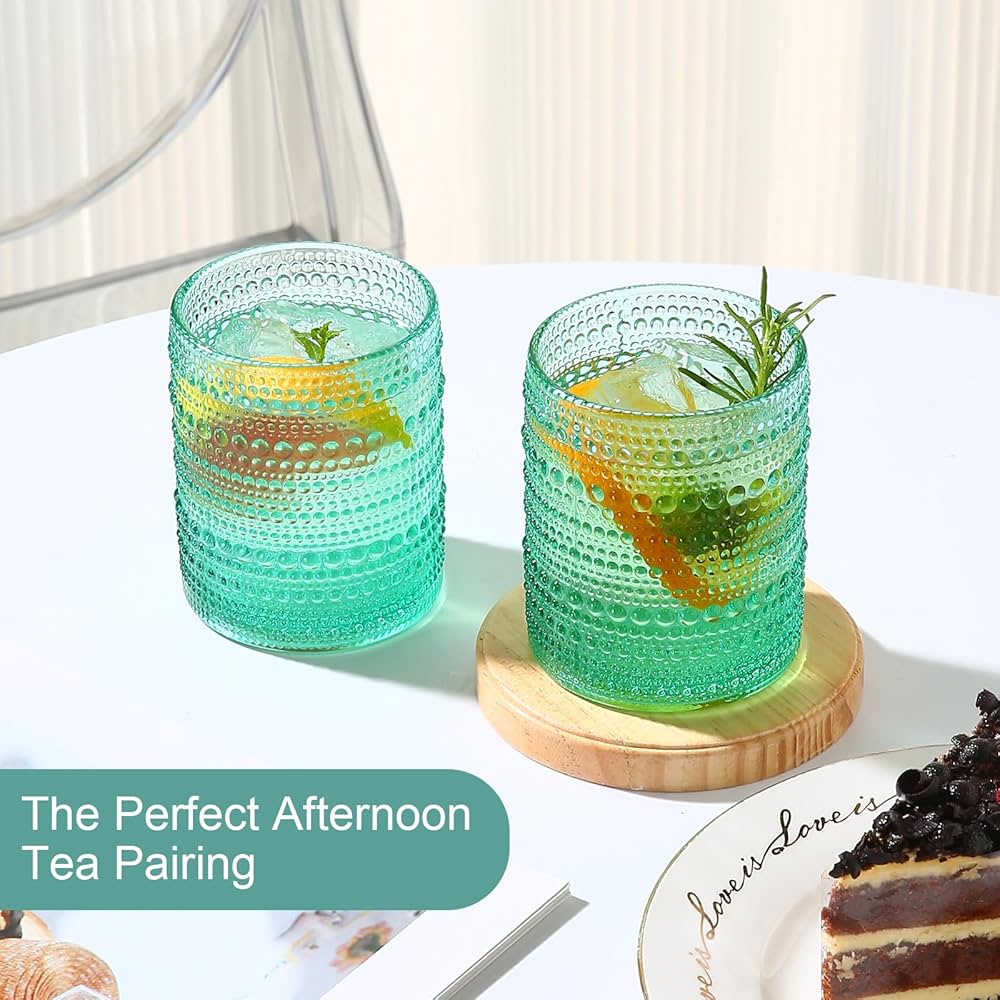 ❃us❃vintage✾w.wall.glass Amazon.com | ZMOWIPDL Vintage Glassware Drinking Glasses Set