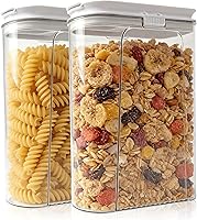 Vista 12 de Contenedor para Cereales y Dispensador de Almacenamiento de Arroz - Organizadores Herméticos de Almacenamiento de Alimentos, Contenedores