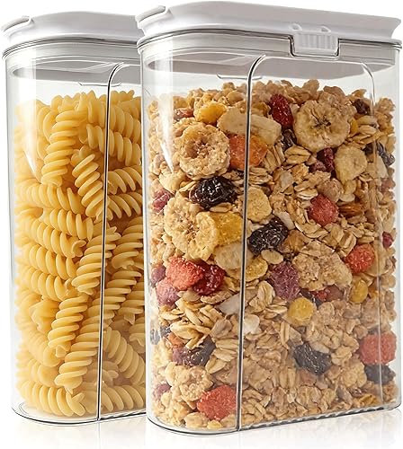 Miniatura 12 de Contenedor para Cereales y Dispensador de Almacenamiento de Arroz - Organizadores Herméticos de Almacenamiento de Alimentos, Contenedores de