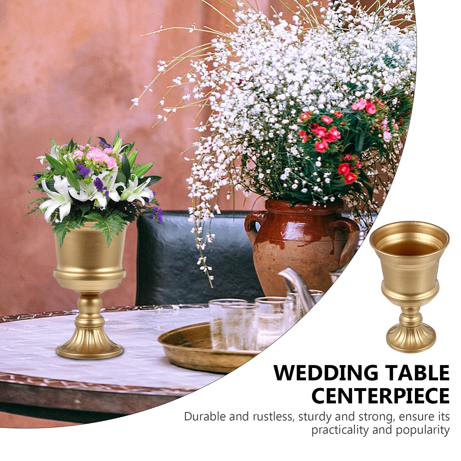 Conteneur de fleurs séchées de support floral de bouquet de vase en Conteneur de fleurs séchées de support floral de bouquet de vase en