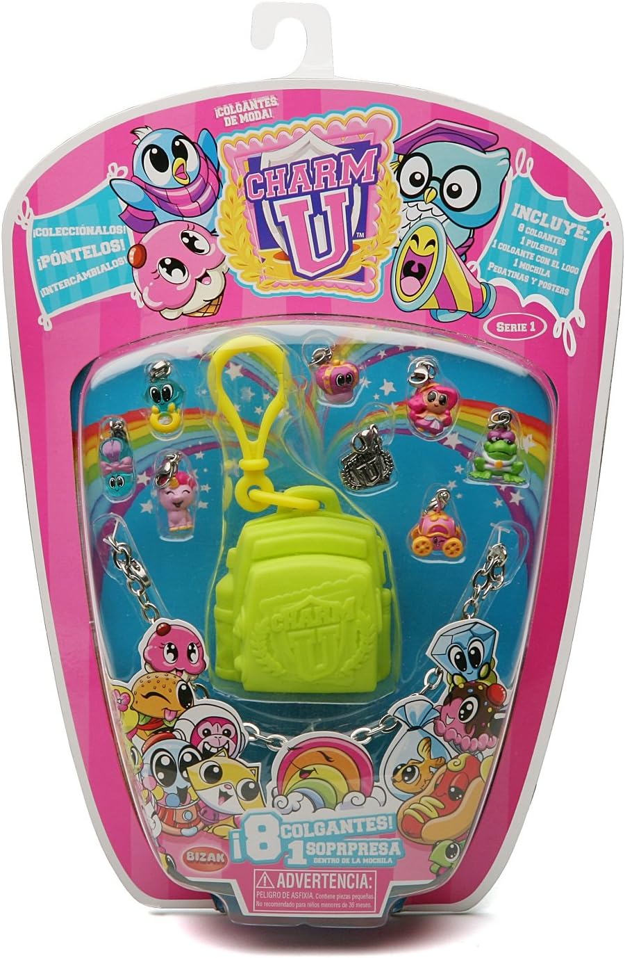 Charm U – Bracelet with 8 Charms Backpack (Bizak 67001000)