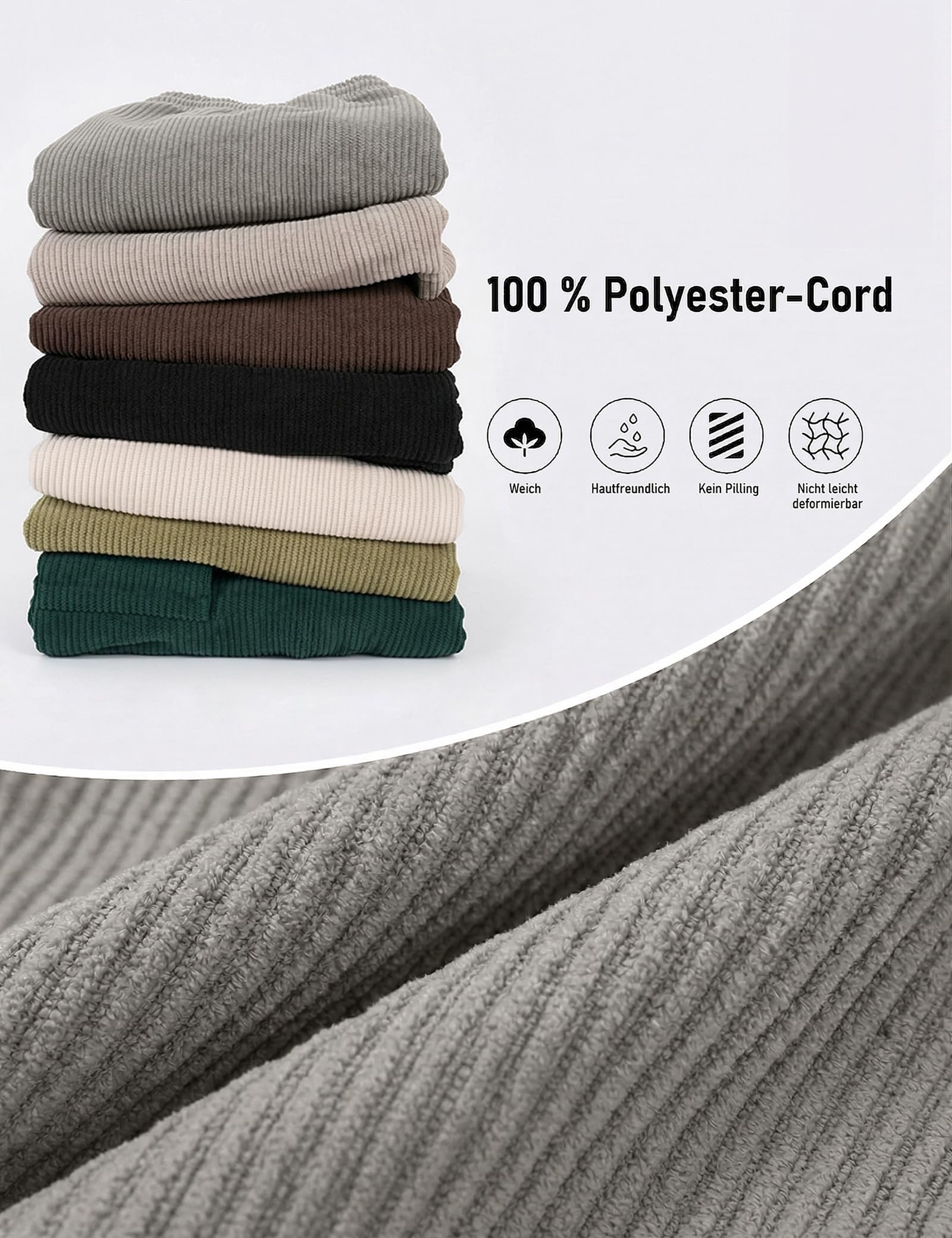 Pantalones Cortos Hombre de Pana Cargo Casual Verano Bermudas con Cintura elástica Múltiples Bolsillos