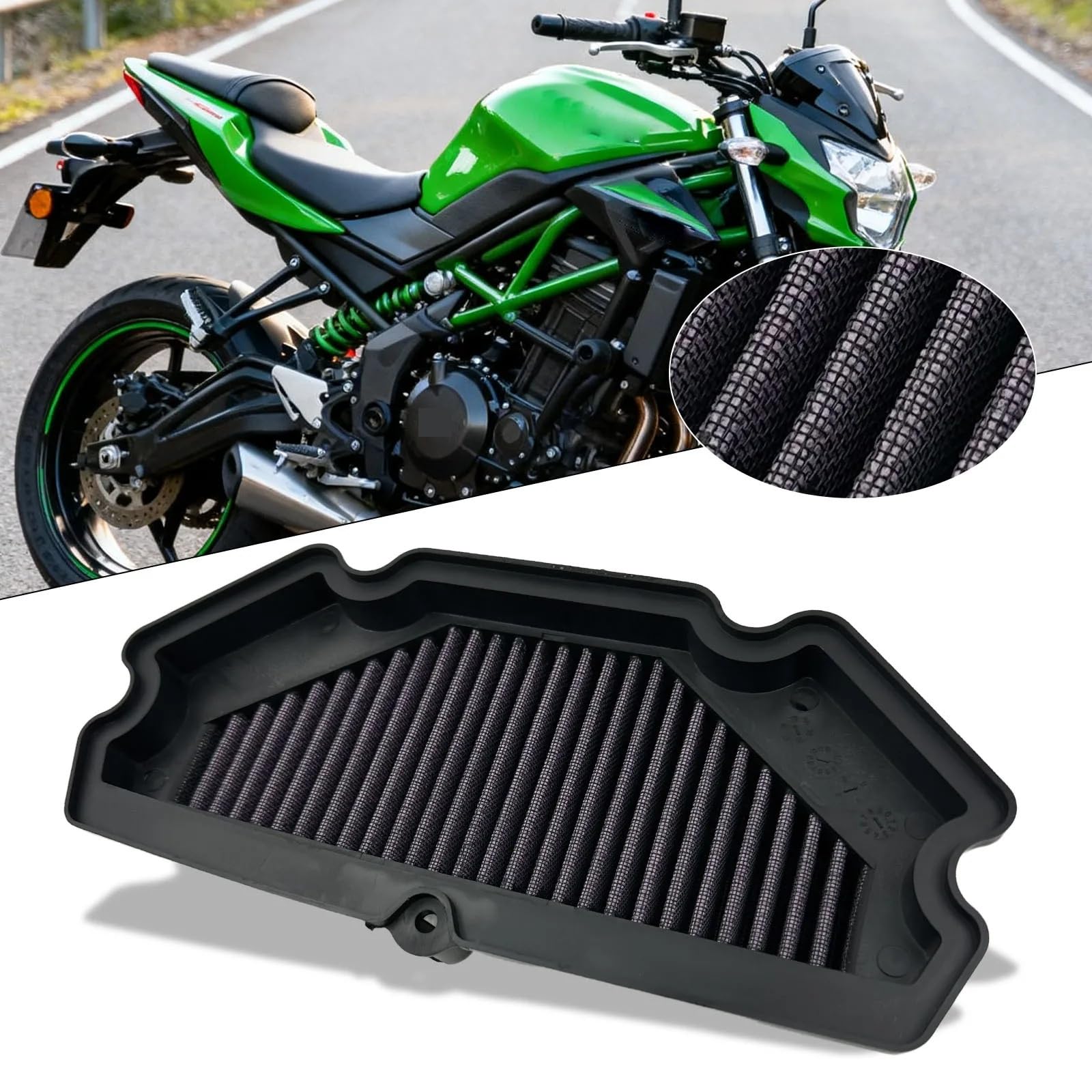 filtr powietrza zamienny Pasuje do Kawasaki ER-6N ER6N ER6F EX650 NINJA 2012-2016 motocykl filtr powietrza o wysokim przepływie