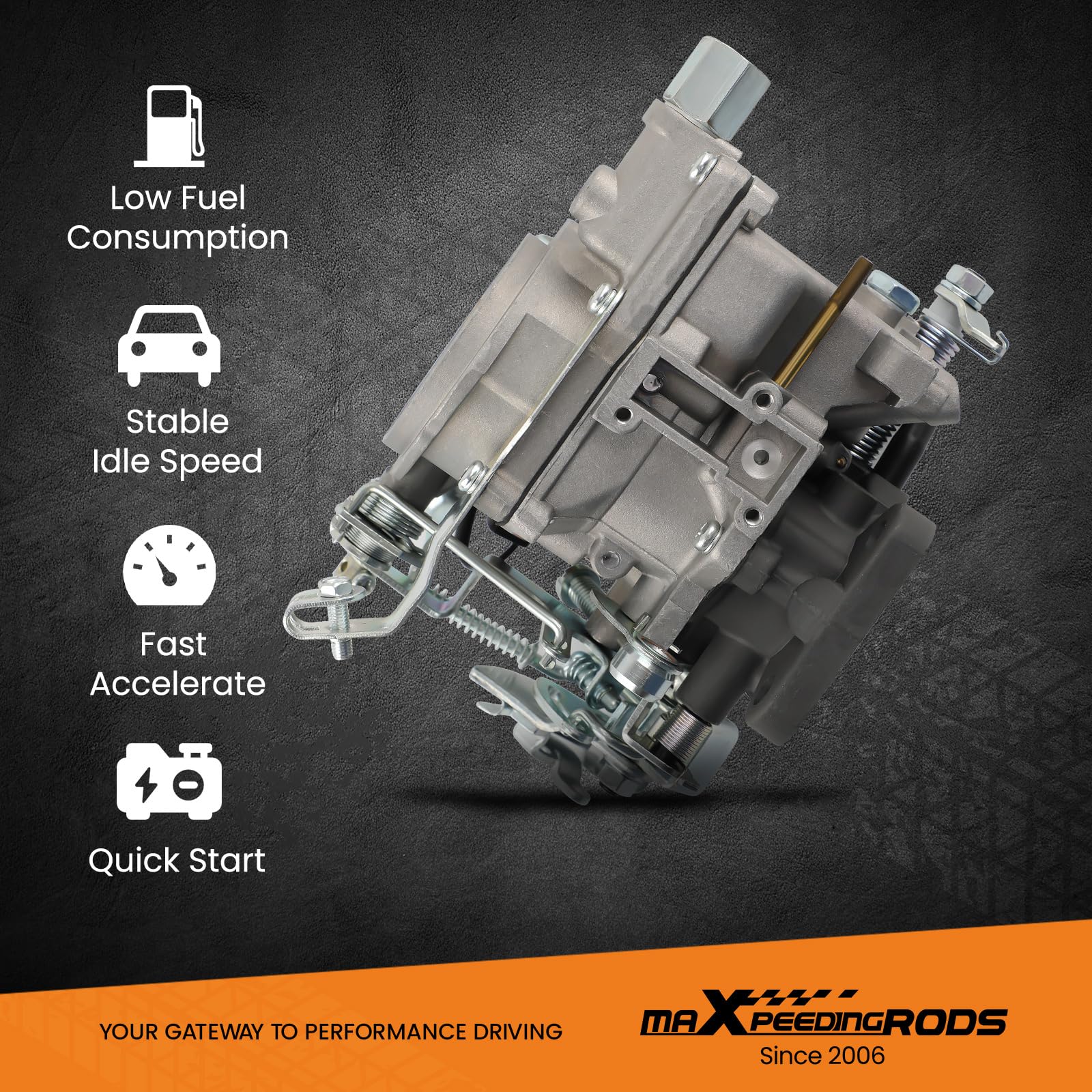 maXpeedingrods Carburator para Toyota 4K para Corolla 77-81 Starlet 82-84 2110013170 Carburador/carb