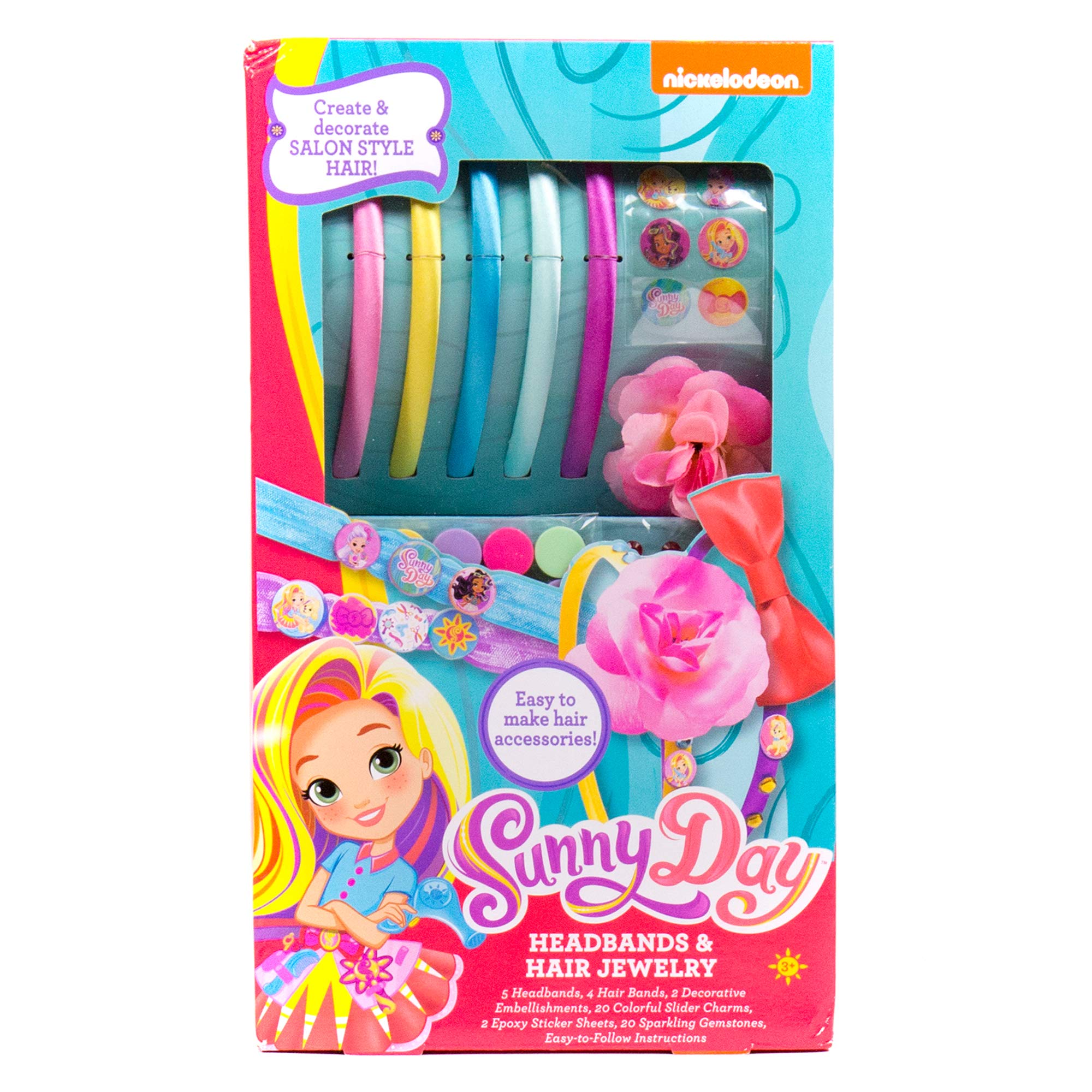 Sunny Day Create Your Own Headbands & Hair Jewelry by Horizon Group USA, Multicolored