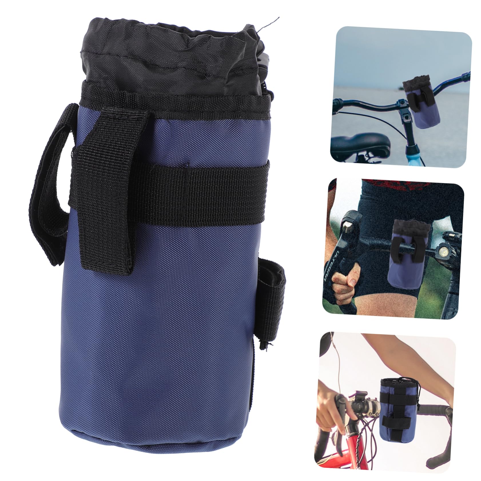TOYANDONA 4 Piezas Bolsa de Botella de Bicicleta Soporte para hervidor de Bicicleta Ciclismo pava Bolso Portador para Botella de Agua Porta Bebidas para Bicicleta Papel de Aluminio Gris