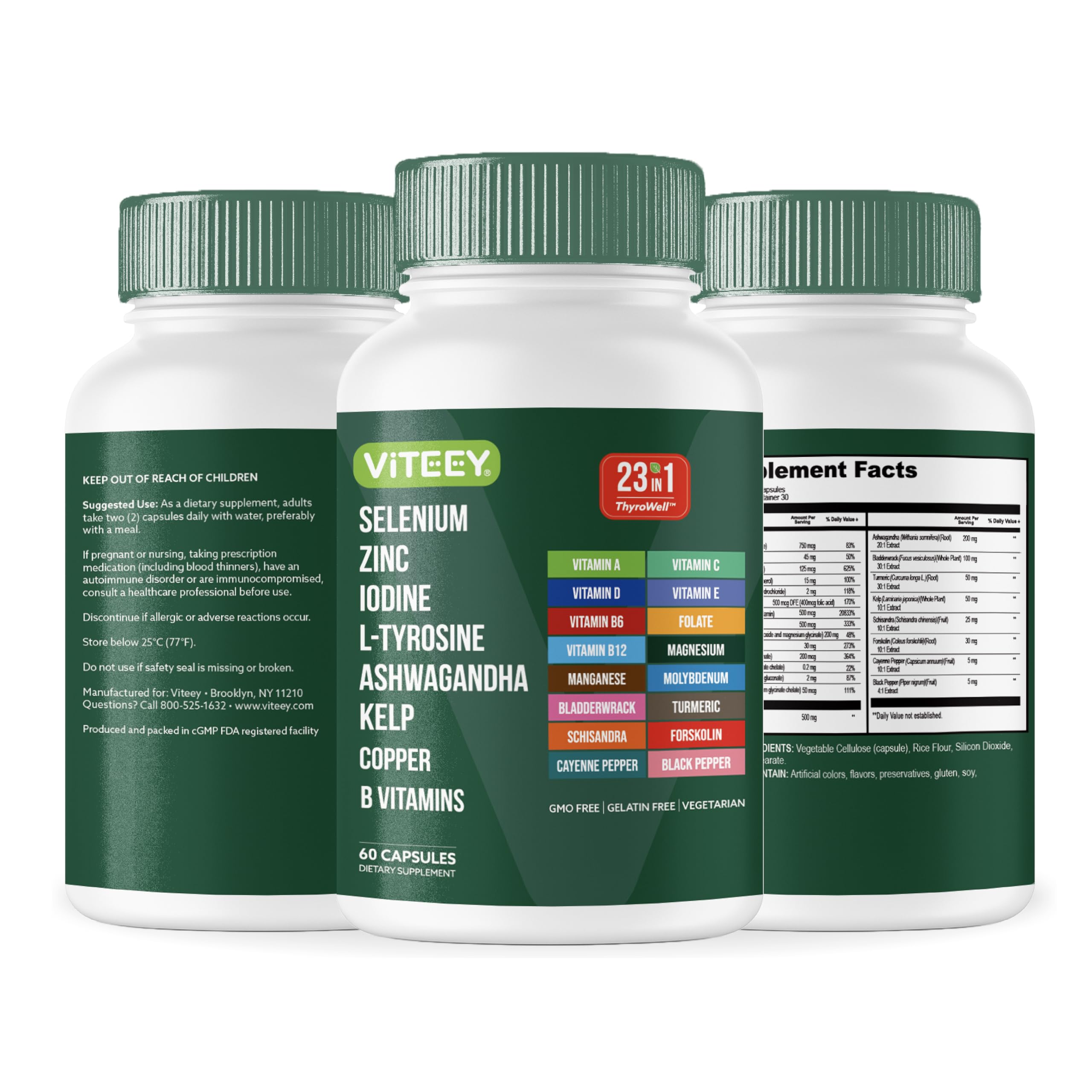 Viteey Thyroid Support Supplement for Women & Men – 23in1 ThyroWell Blend — Amazon image 9