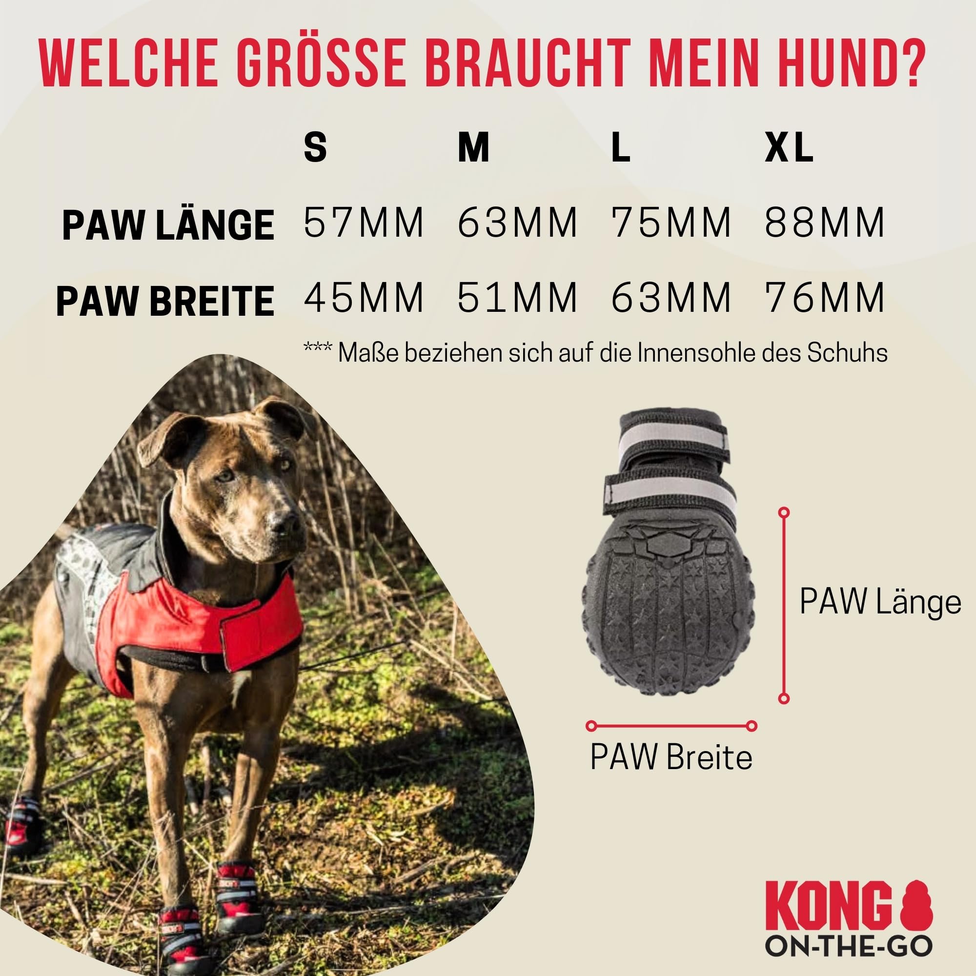 Hundeschuhe für große Hunde, rutschfeste Pfotenschutzstiefel mit weicher Polsterung, wasserdichte und langlebige Hundeschuhe für Spaziergänge im Freien, Hot Pavement & Winter (XL)