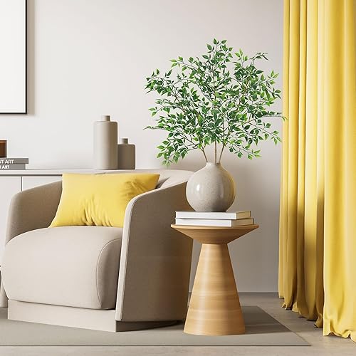 Miniatura 2 de Plantas artificiales, 3 tallos de vegetación sintética de 31 pulgadas, ramas artificiales para jarrón, ramas artificiales para tienda, jardín,