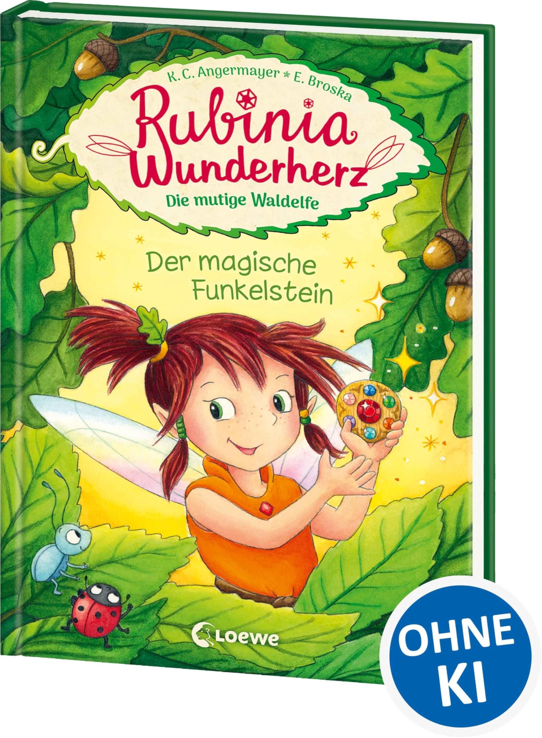 Rubinia Wunderherz, die mutige Waldelfe (Band 1) - Der magische Funkelstein: Kinderbuch zum Vorlesen und ersten Selberlesen - Für Mädchen ab 6 Jahre - Elfen-Buch für Kinder - Erstlesebuch, Erstleser