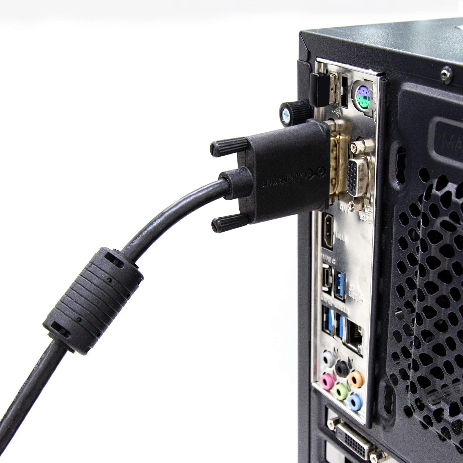 Cable Matters DVI to DVI Cable with Ferrites (DVI Dual Link Cable) 6 Feet & DisplayPort to DVI Cable (DP to DVI Cable)