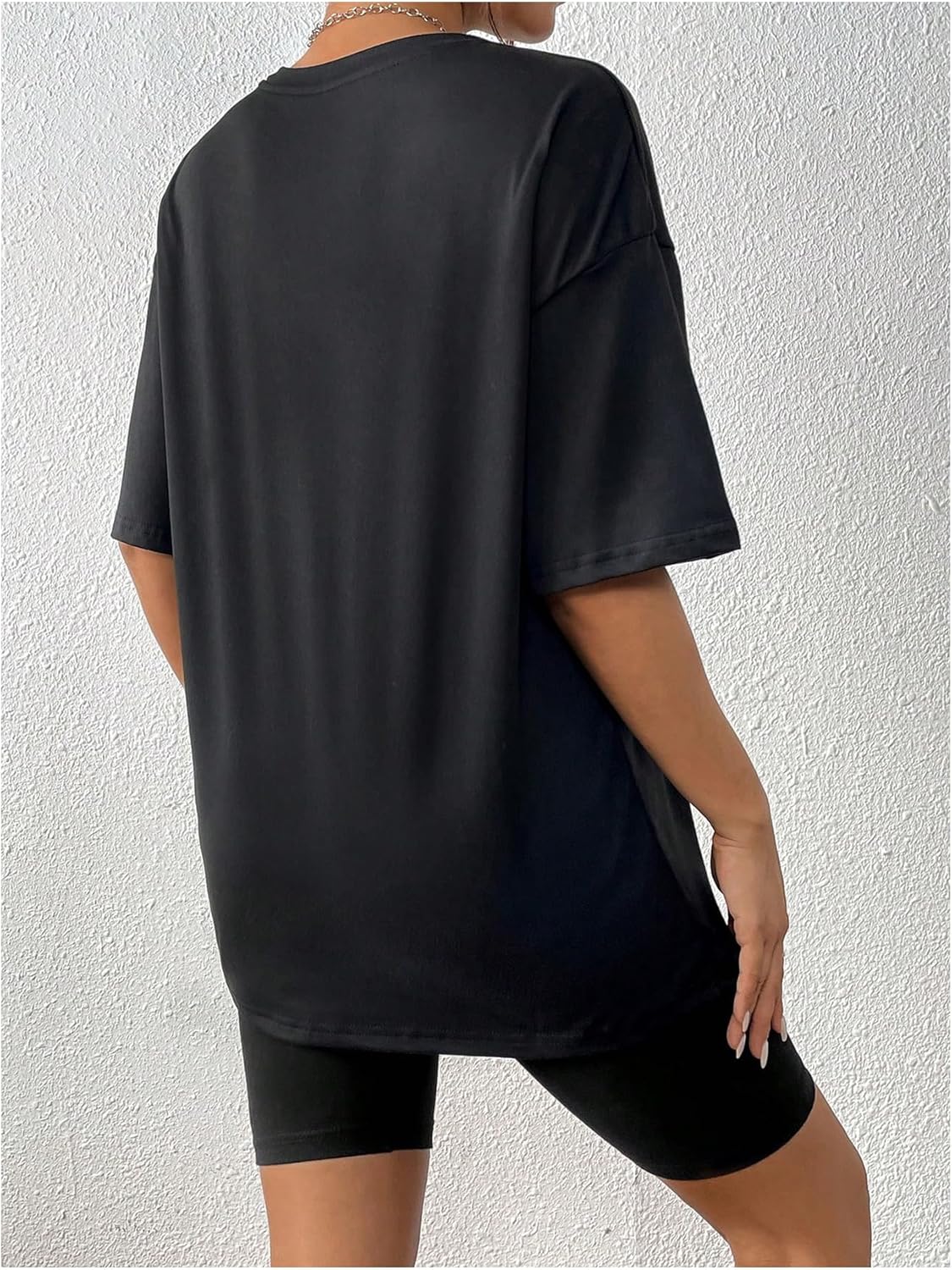 SOLY HUX Women's Oversized Graphic Tees Drop Shoulder Half Sleeve Loose Casual T Shirt Tops - Image 2