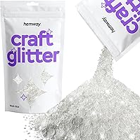 Vista 39 de Hemway Craft Glitter - Escamas de lentejuelas metálicas de varios tamaños para manualidades de resina y epoxi, suministros para vasos, tarjetas