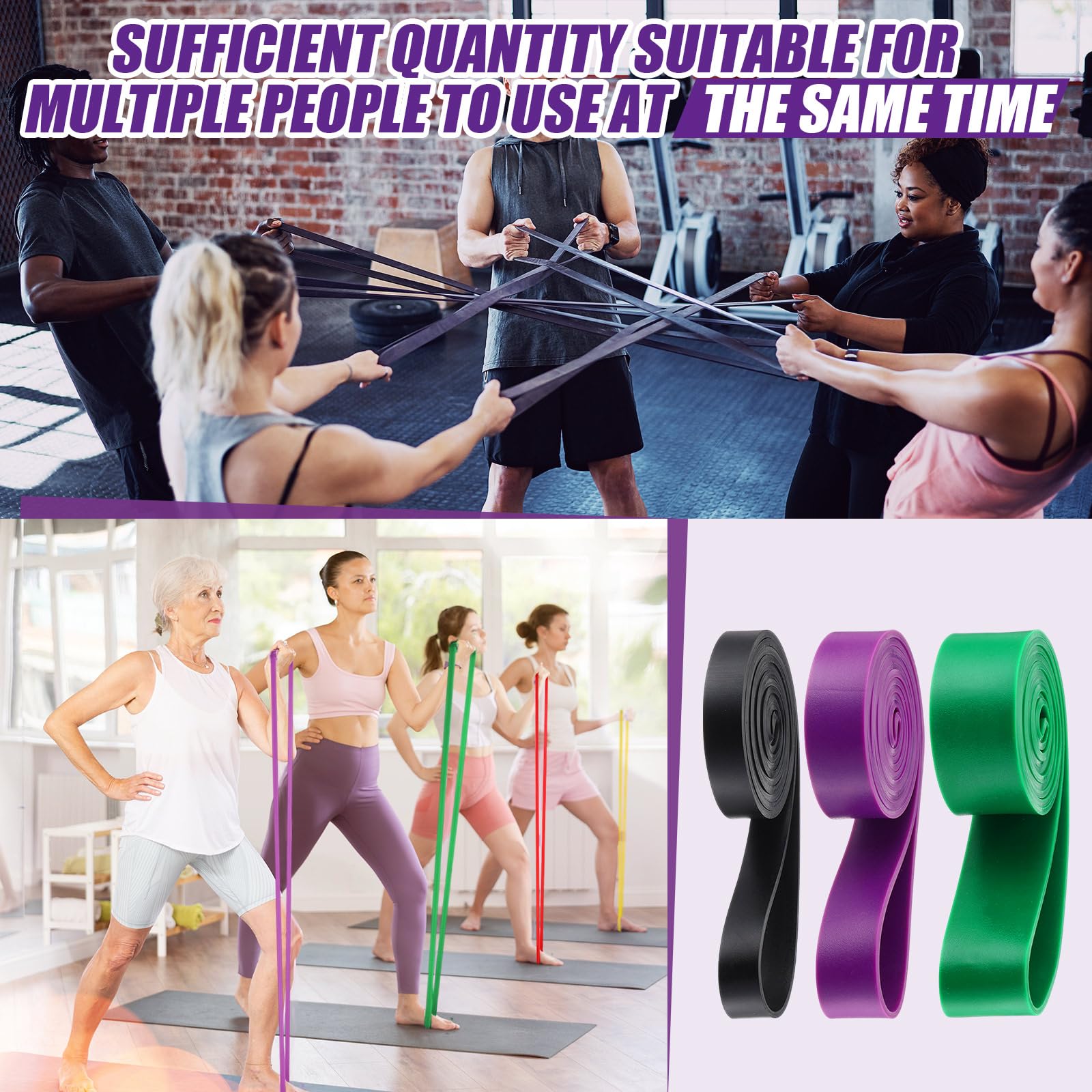 Foilswirl 10 bandas de resistencia para dominadas, bandas elásticas de ejercicio resistentes de 15 a 125 libras para hombres y mujeres, entrenamiento, yoga, terapia física