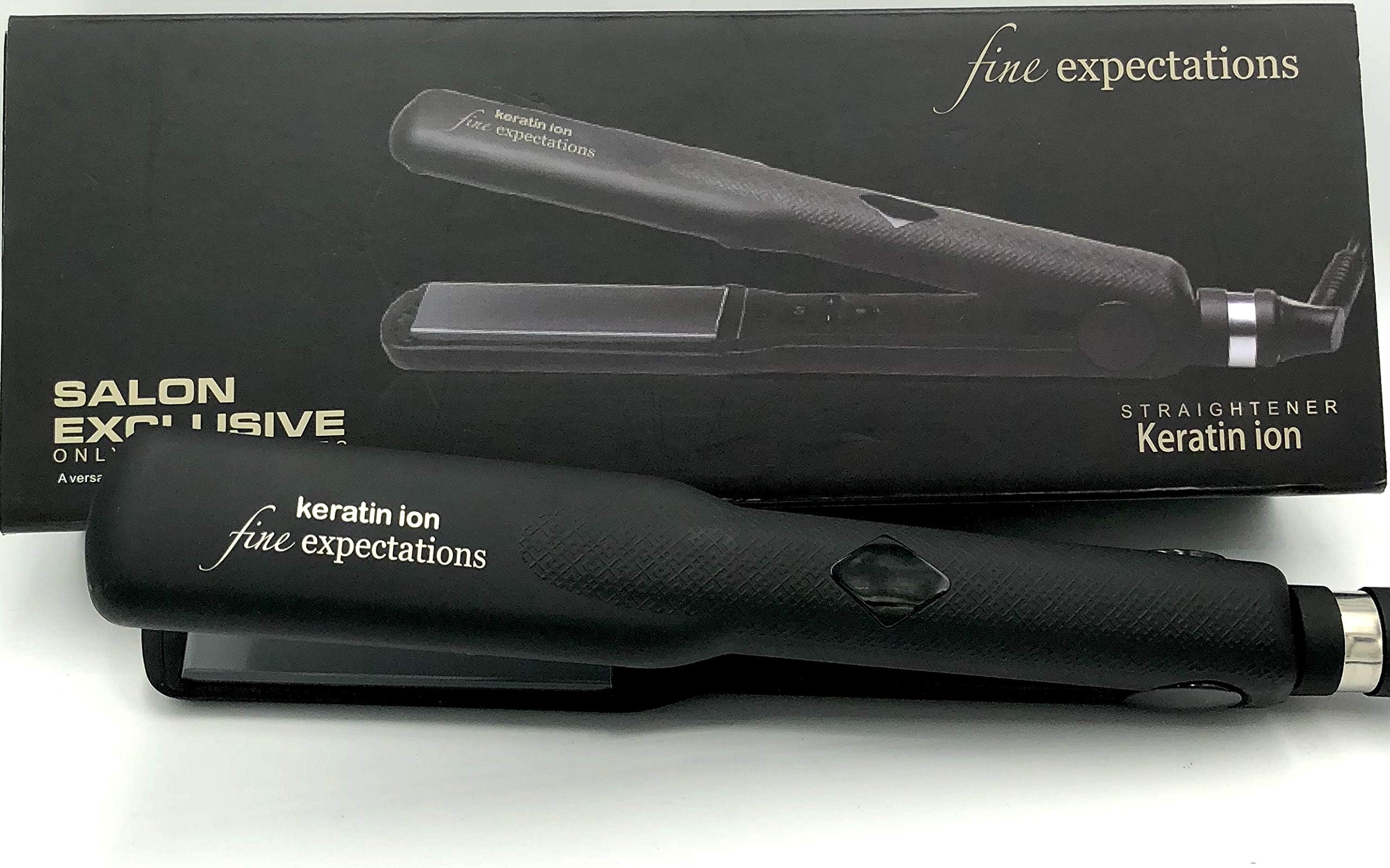 Salon Professional Ceramic Tourmaline Flat Iron - Best Ionic Boost Straightener for No Frizz - Keratin Ion Protection for Shiny, Silky, Smooth Hair - Auto Shut-Off, Swivel Cord