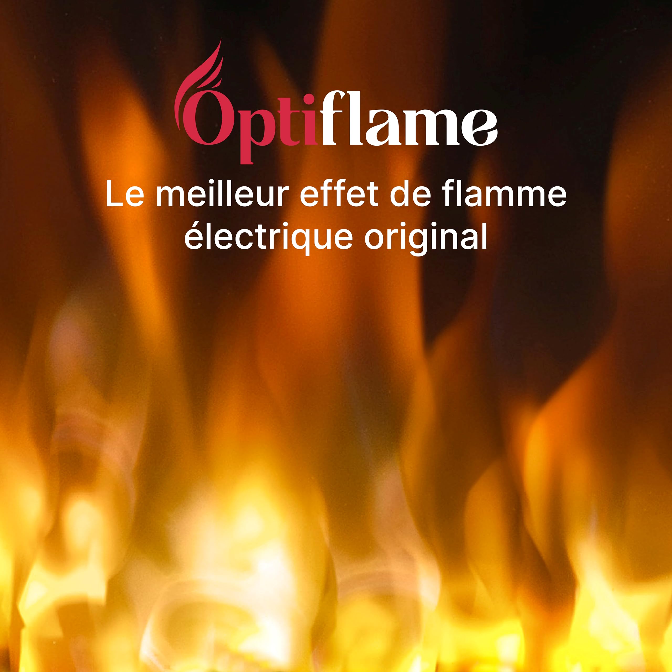 Dimplex Cheminée électrique XHD 23'' / 58 cm – Cheminée Murale avec Chauffage – 1400W – Effet de Flamme LED Optiflame – Chauffage activable – Télécommande Incluse
