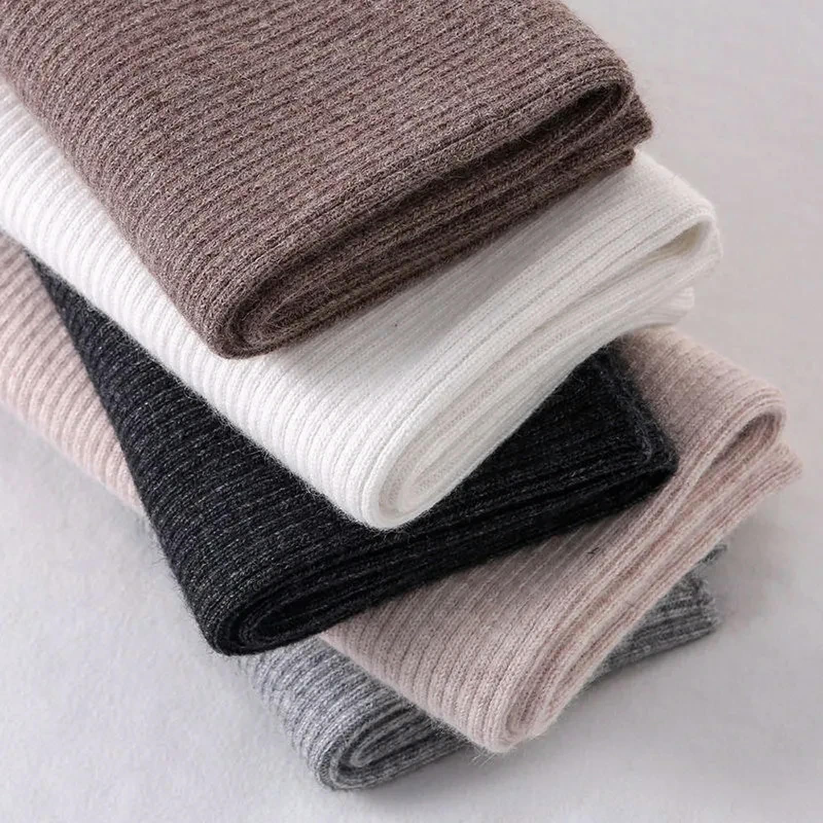 MdybF Sciarpa donna Sciarpa Calda Uomini Donne Inverno Collo Spesso Protegge Elastic Knit Sciarpa