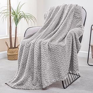 Exclusivo Mezcla Fleece Throw Blanket for Couch and Bed, 127x178 CM Soft...