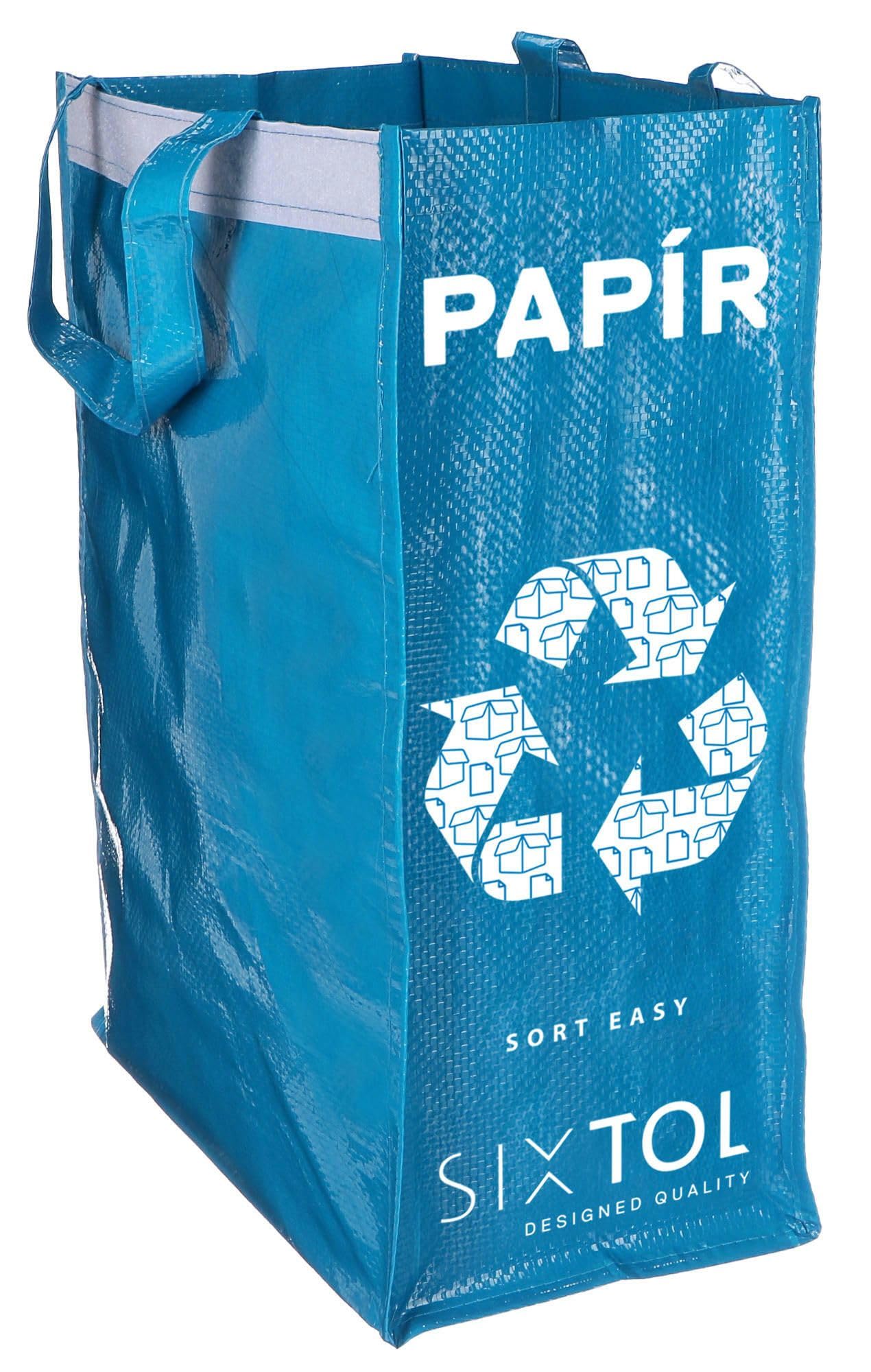 Ensemble de 3 sacs pour tri sélectif 3x22L Compact lavable SORT EASY 3 SLIM