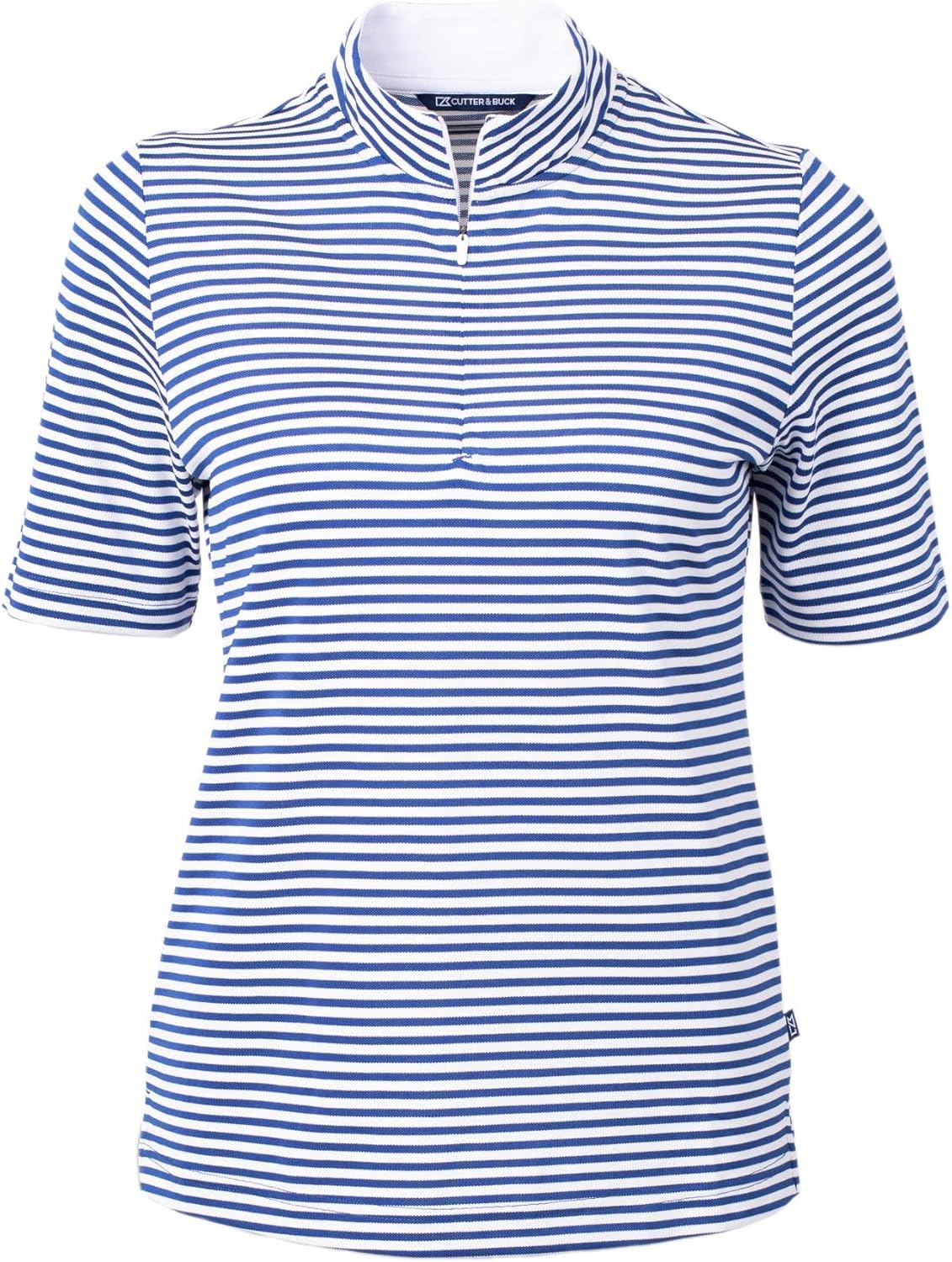 Cutter & Buck Womens Virtue Eco Pique Stripe Recycled Womens Top