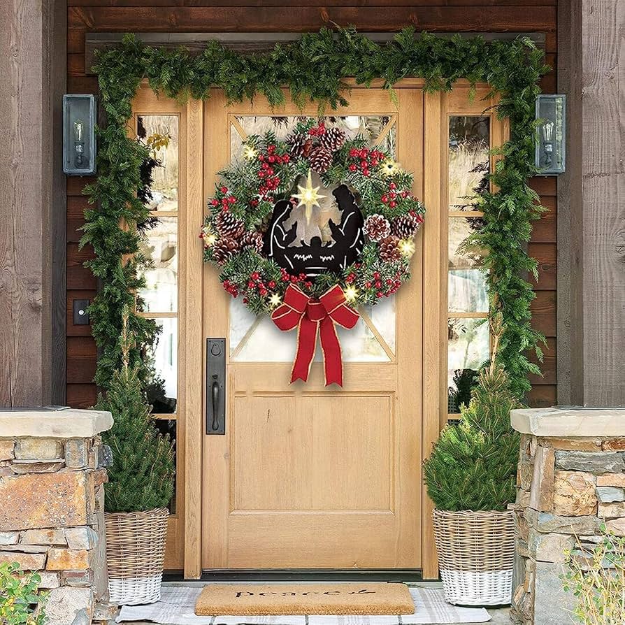 クリスマスリース 楽天市場】○クリスマススワッグ・ミント 全長60cm！玄関ドアに