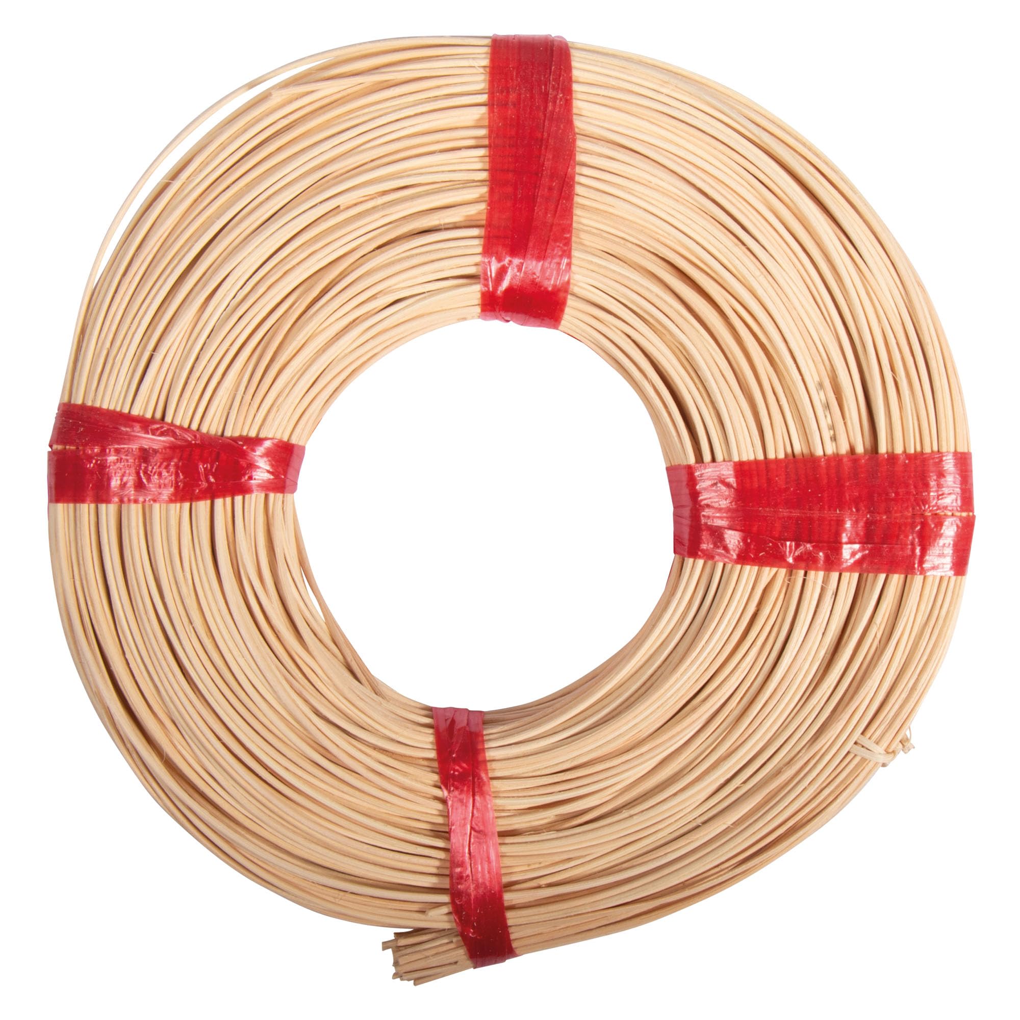 Rayher Coil of Round Rattan Reed for Basket Making and Weaving, Coil of Reeds 125g, Round Reed for Basketry, Diameter 1.6mm, No 1, approx. 110m, natural, 6502100