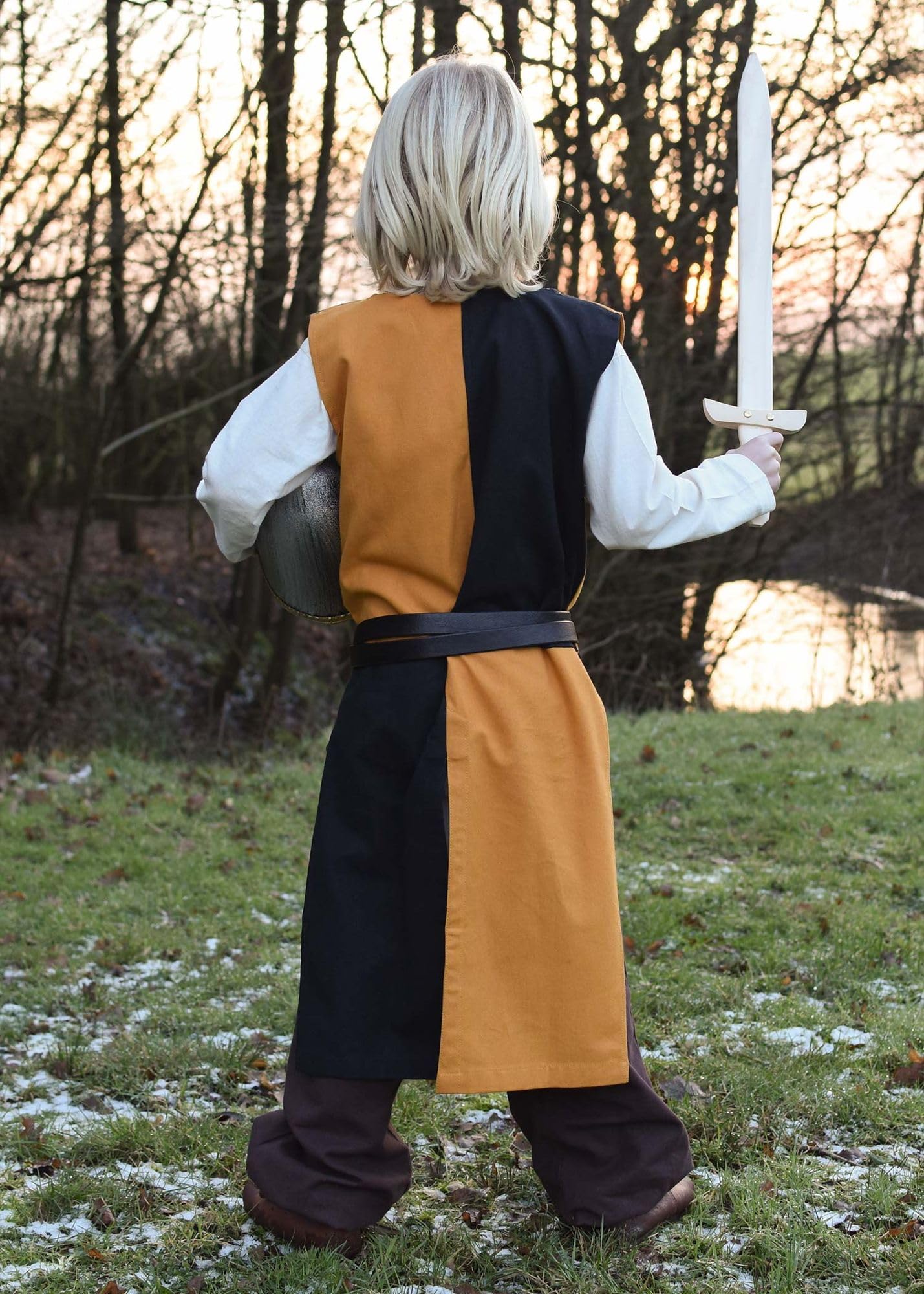 Battle-Merchant Lucas - średniowieczny płaszcz dziecięcy - rycerz, LARP, kostium średniowieczny