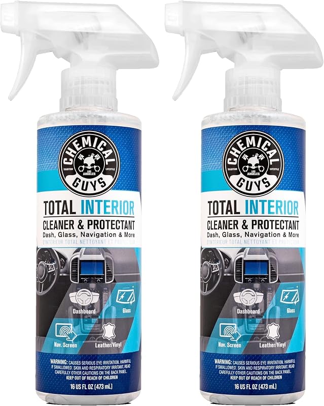 Chemical Guys SPI22016 Total Interior Cleaner and Protectant, Safe for Cars, Trucks, SUVs, Jeeps, Motorcycles, RVs & More, 16 fl oz (Pack of 2)
