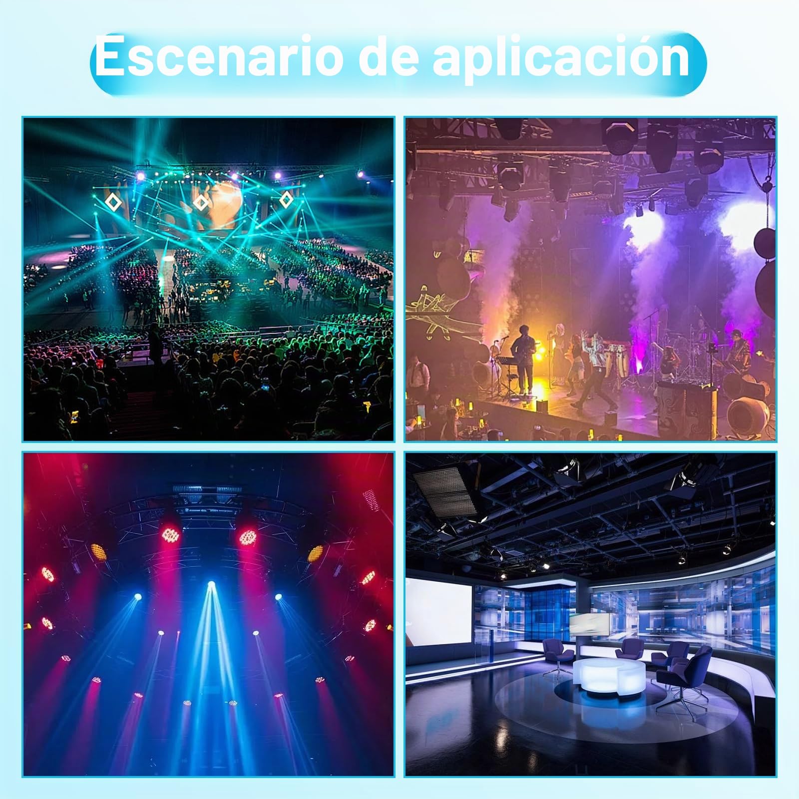 Paquete de 8 Abrazaderas para Luces de Escenario | Abrazaderas de Aleación de Aluminio para Armazón, Abrazaderas Resistentes para Montaje en Armazón de Luces de Escenario