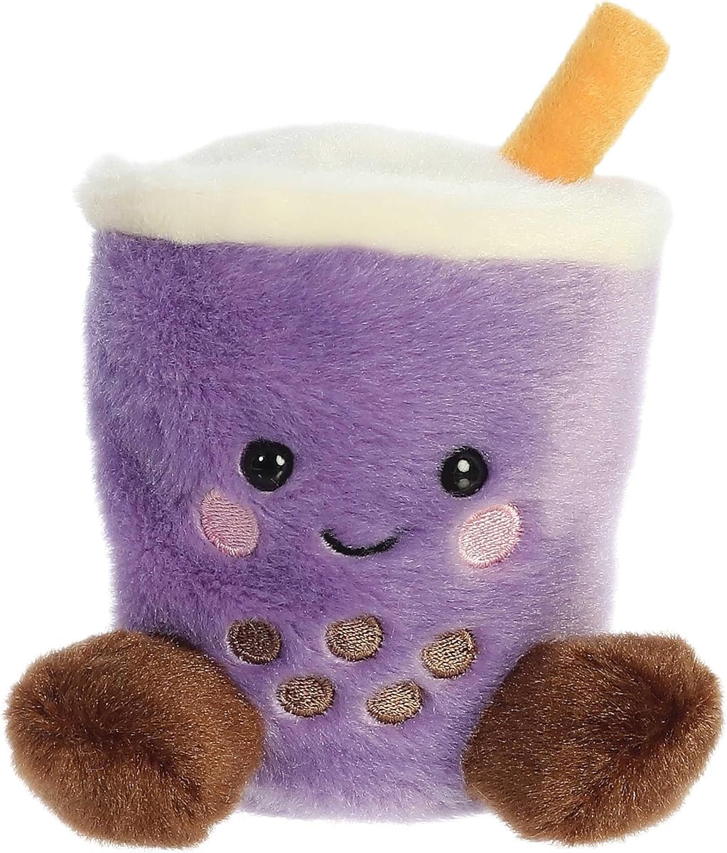 Aurora® Adorable Palm Pals™ Tart Taro Boba™ Stuffed Animal - Pocket-Sized Play - Collectable Fun - Purple 5 Inches