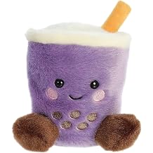 Aurora Adorable Palm Pals Tart Taro Boba Stuffed Animal - Pocket-Sized Play - Collectable Fun - Purple 5 Inches
