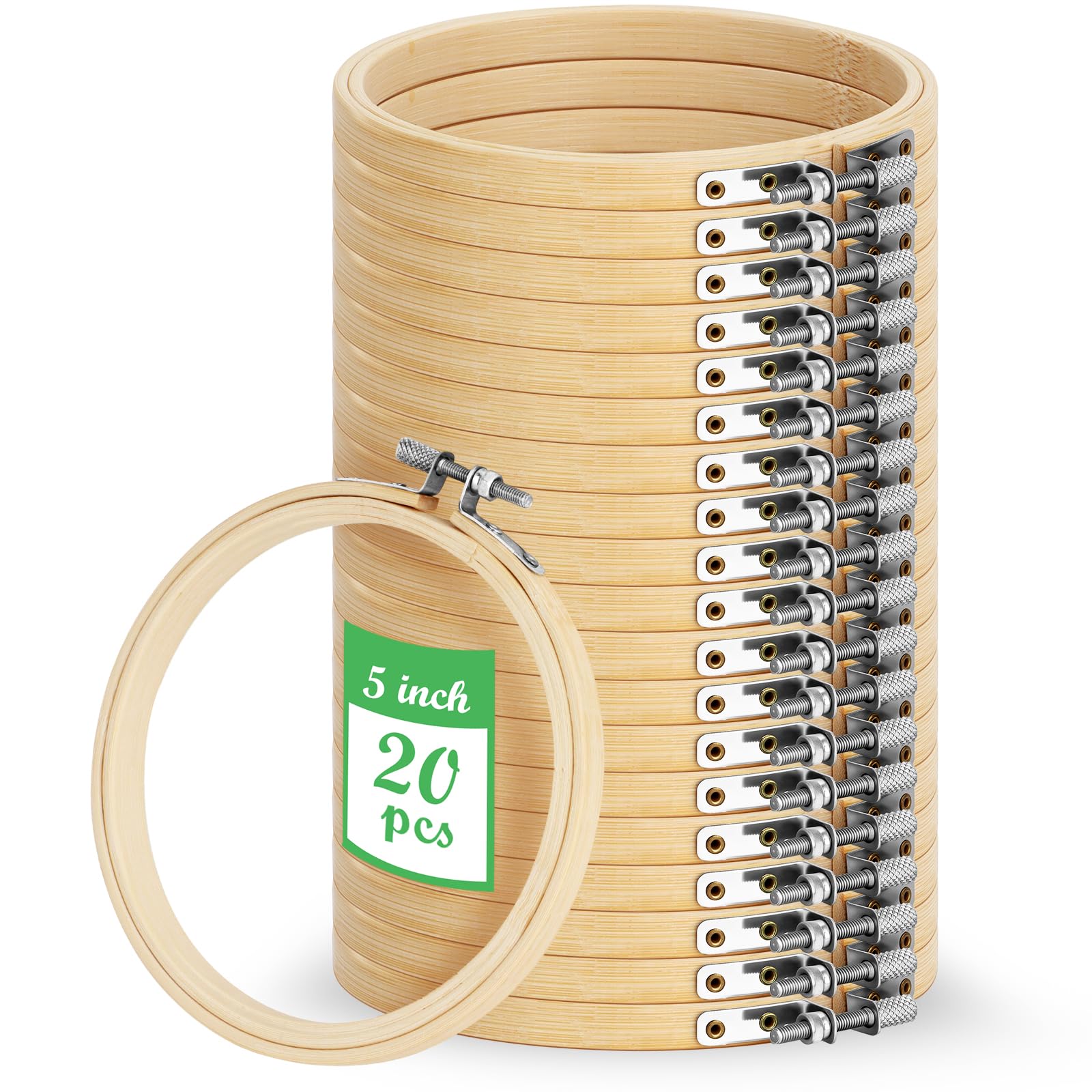 NOLITOY 2 Telai Da Ricamo Ovali In Plastica Effetto Legno | Leggeri E Portatili Per Punto Croce E Decorazioni