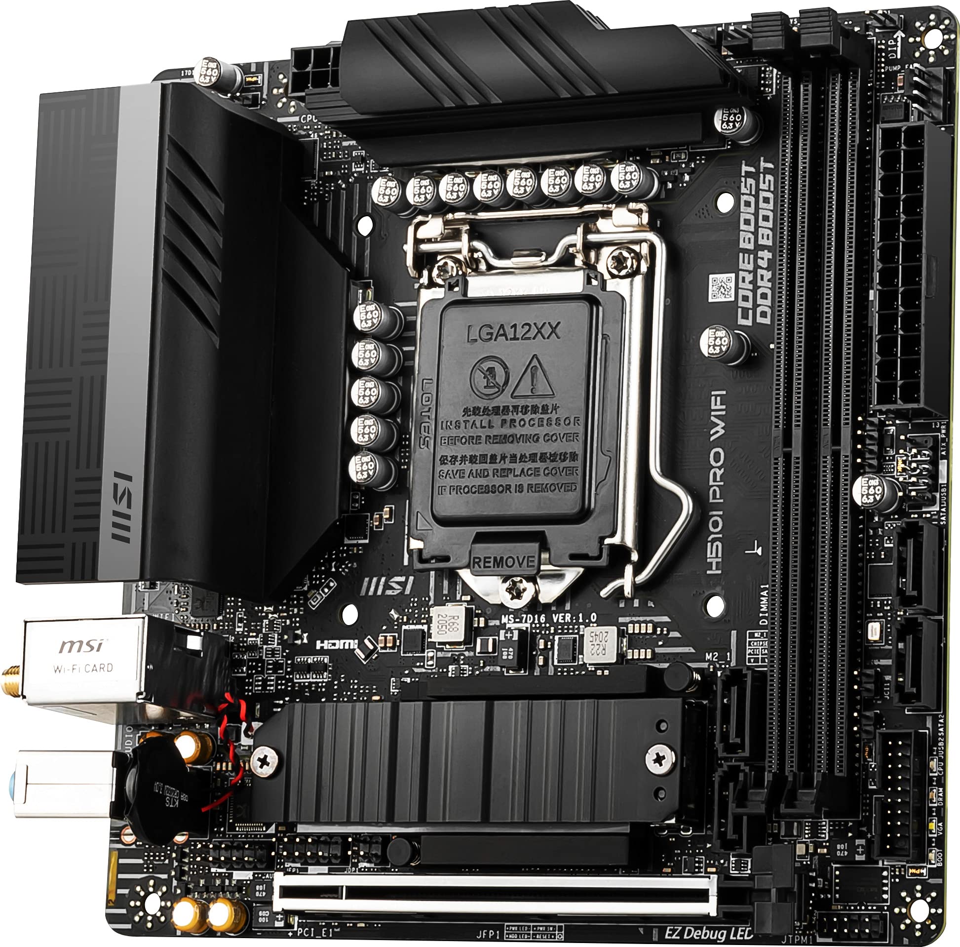 H510 ITXマザーボード、Core i3-10100T、WIFI付き Amazon | ASRock マザーボード H510 M-ITX/ac Intel 10世代
