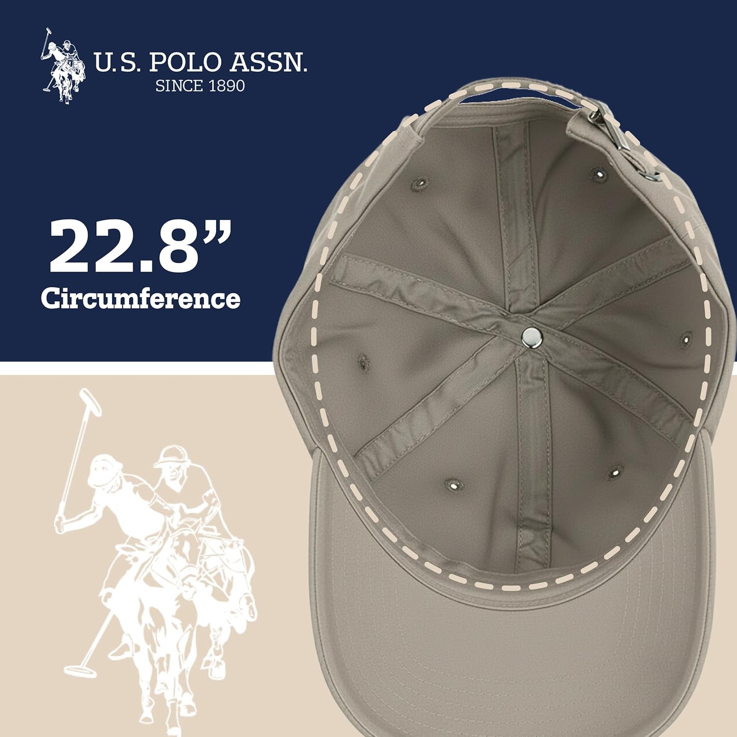 U.S. POLO ASSN. unisex-adult mens Us Polo Association Small Solid Horse Baseball Hat - Image 6