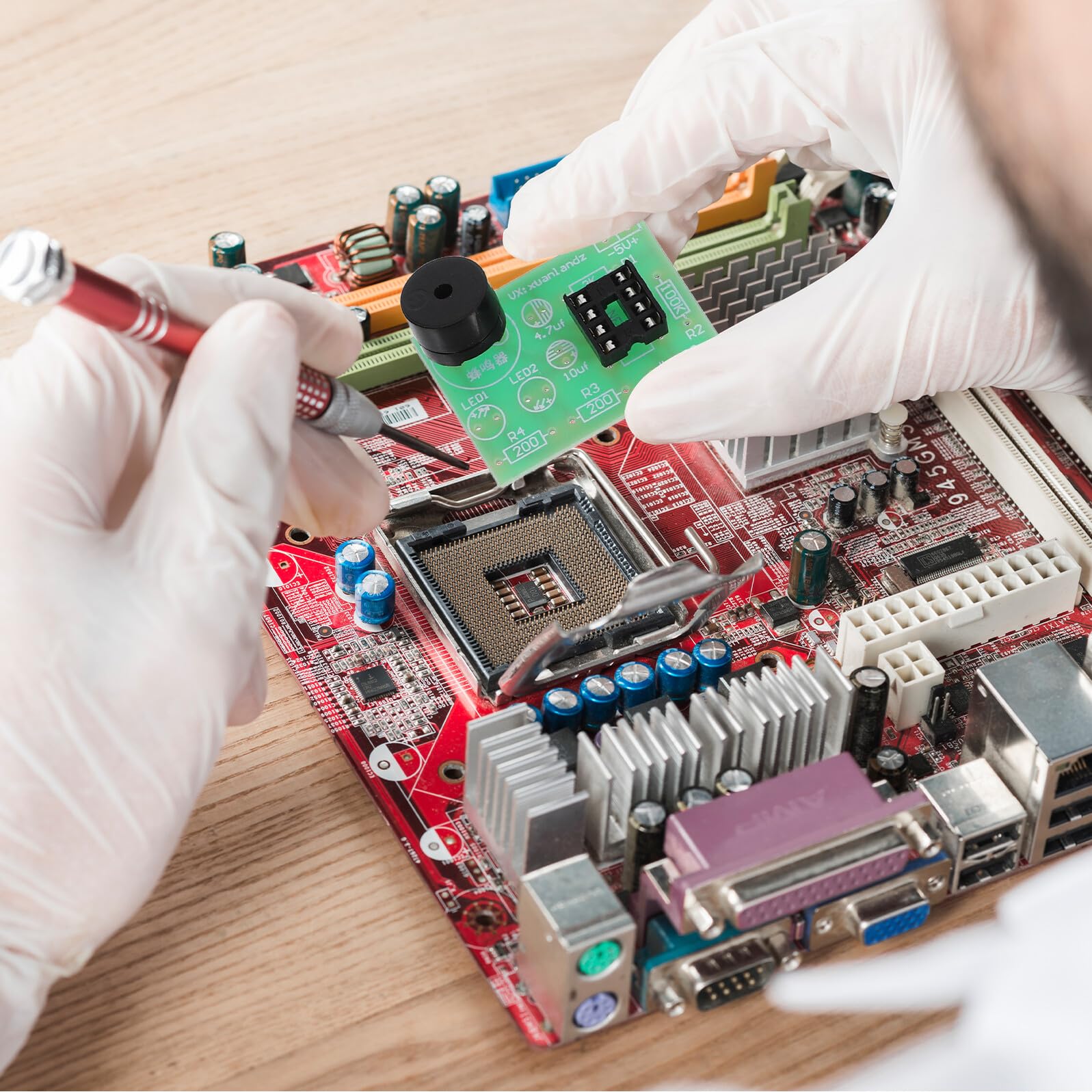 Yardenfun Kit Timer 555 Ne555 Circuito Lampeggiante a Led, Suite Fai da Te Elettronica Componenti Robusti e Istruzioni Passo Passo, per Allenamento Saldatura e Progetto Educativo 3 Pezzi