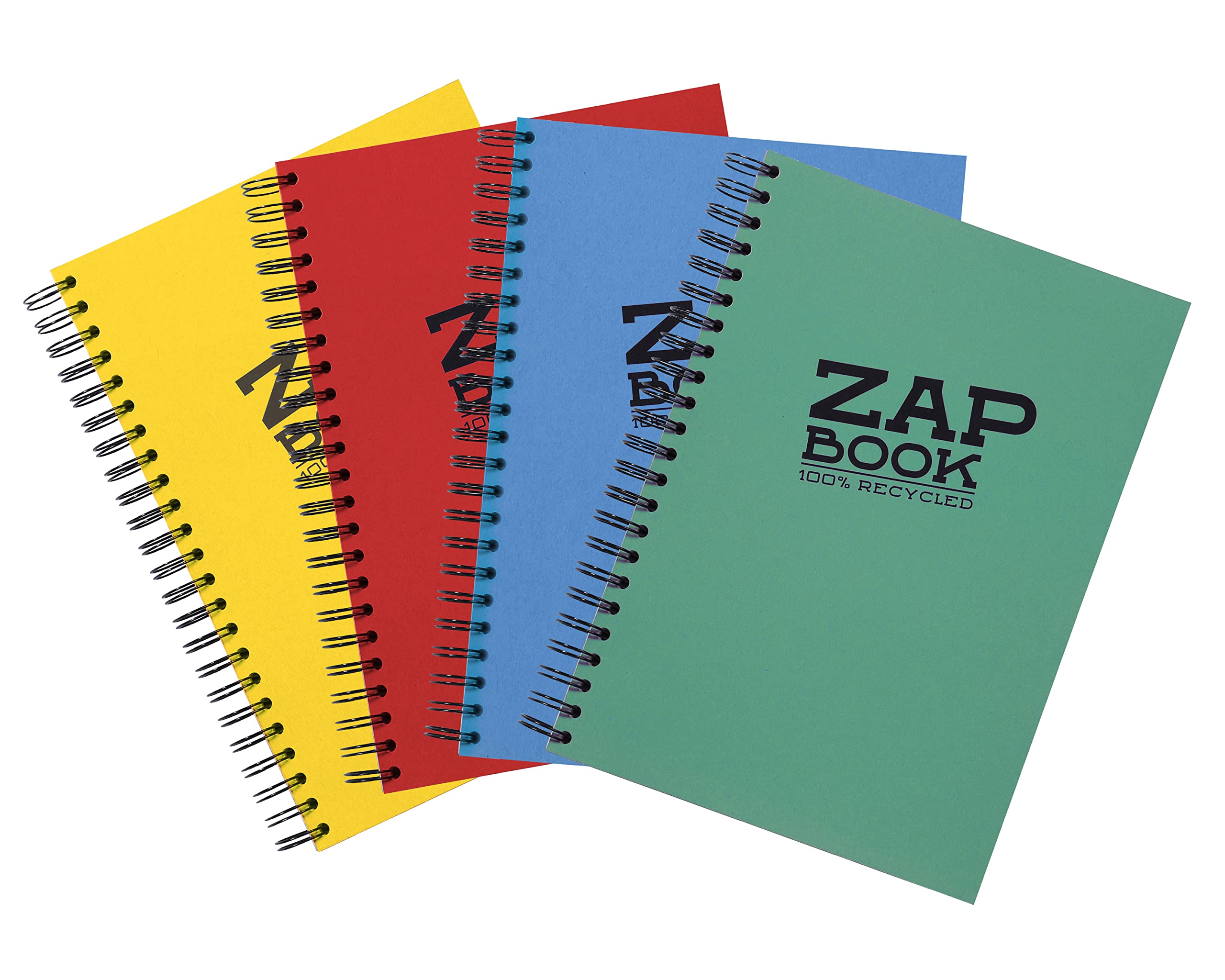 Clairefontaine, Ref 8354C, Recycled Zap Book (160 Pages), A4 (297 x 210mm) Size, Recycled 80gsm Paper, Acid Free, pH Neutral