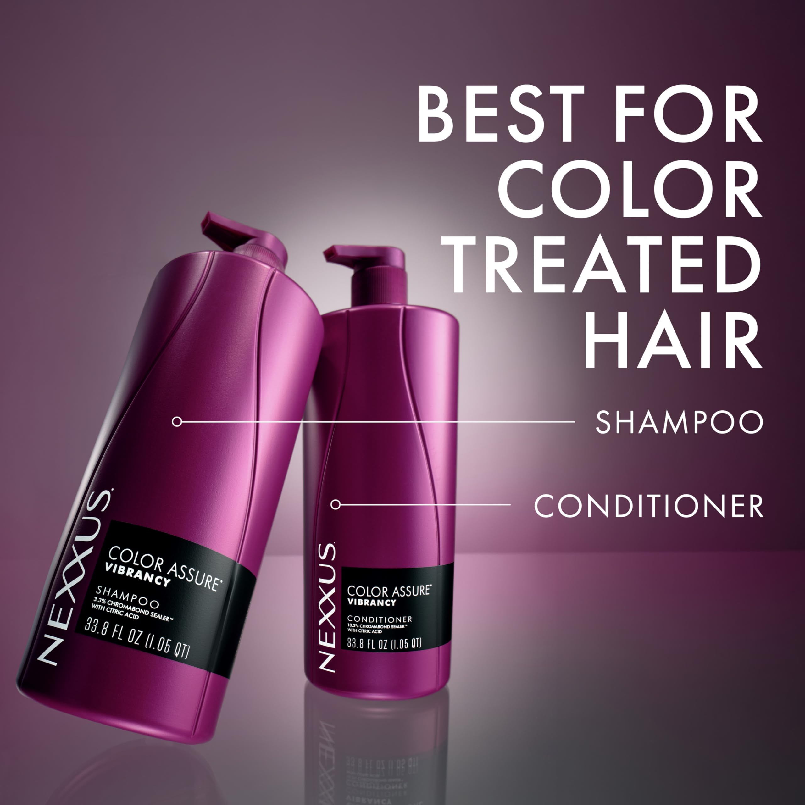 Nexxus Color Assure Shampoo and Conditioner 2 Count, 33.8 fl oz