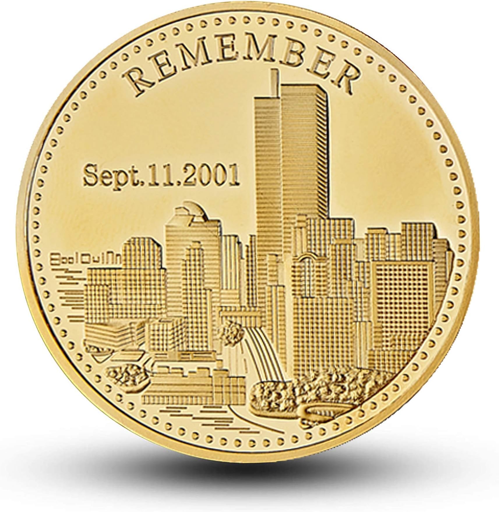 9/11 Memorial Challenge Coin - America United We Stand - Tribute Coin for September 11th Remembrance