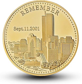 9/11 Memorial Challenge Coin - America United We Stand - Tribute Coin for September 11th Remembrance